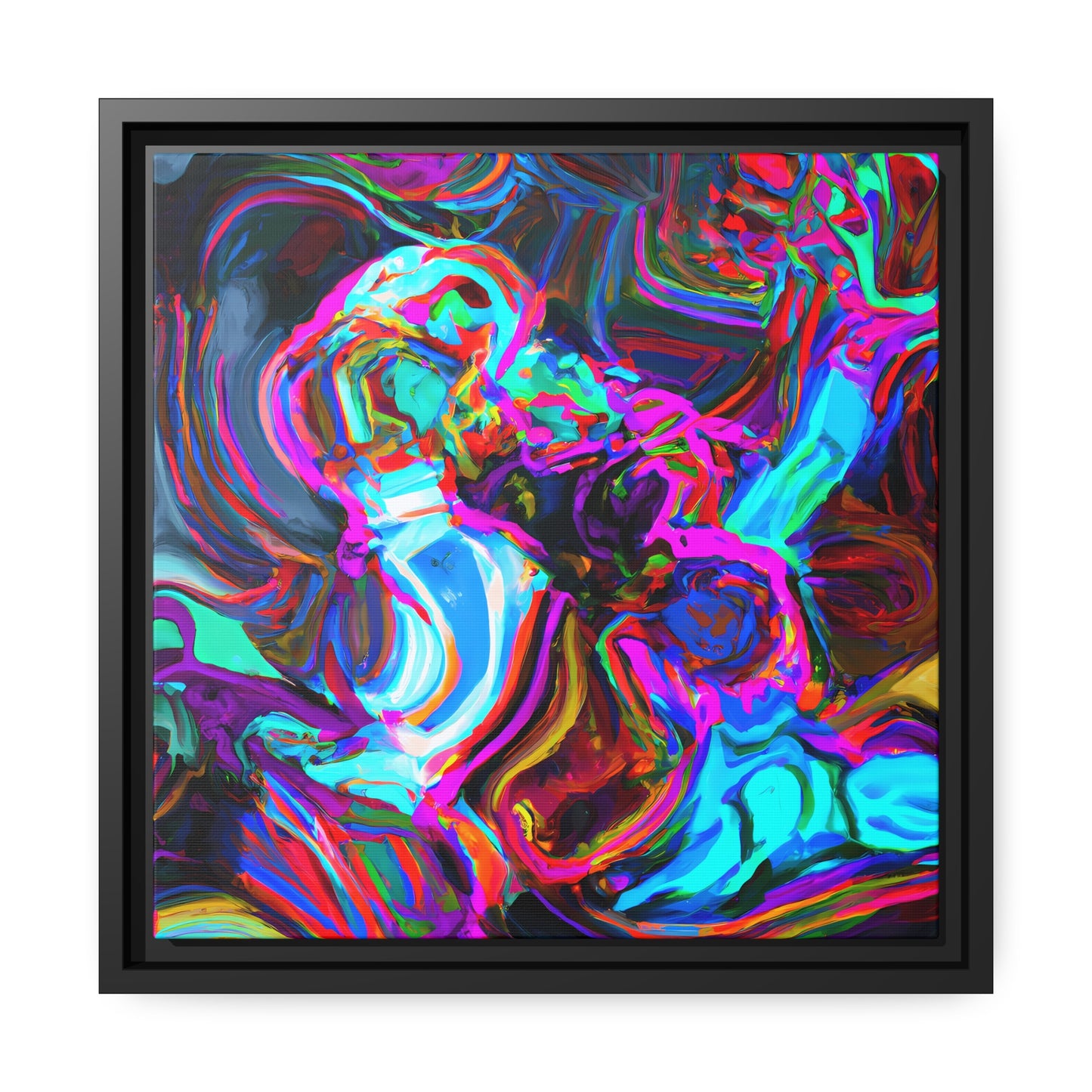 Fabstract 99 - on Framed Canvas