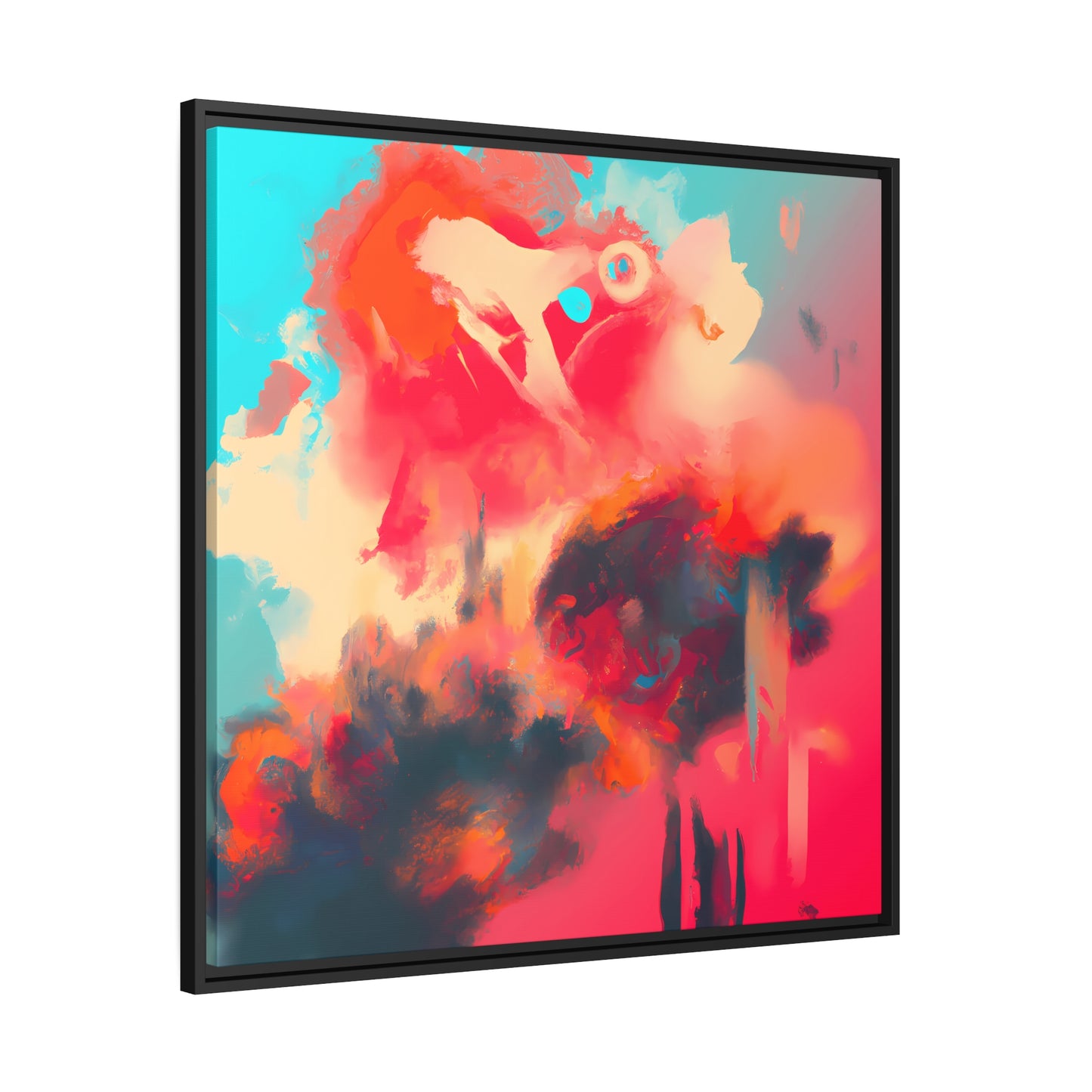 Fabstract 48 - on Framed Canvas