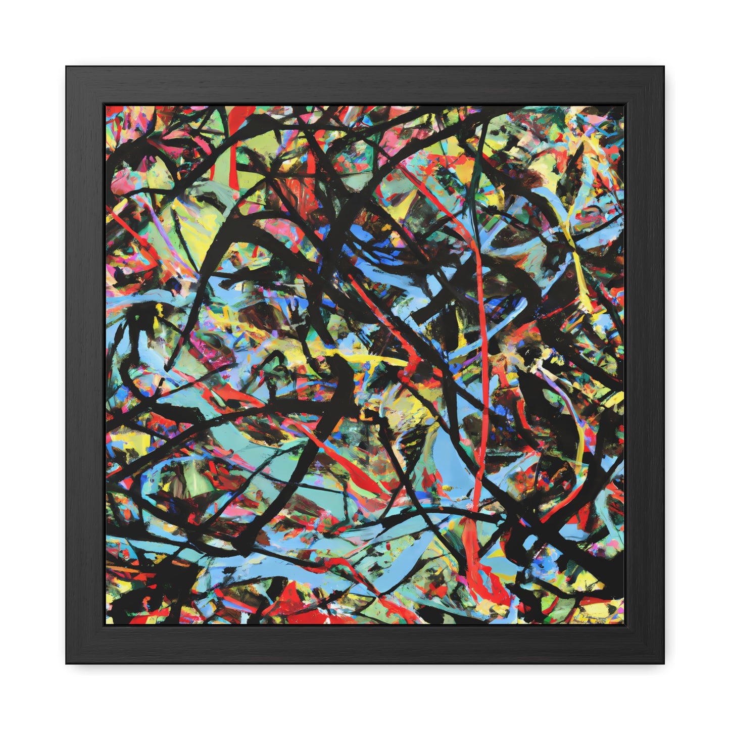 Fabstract 122 - on Framed Print