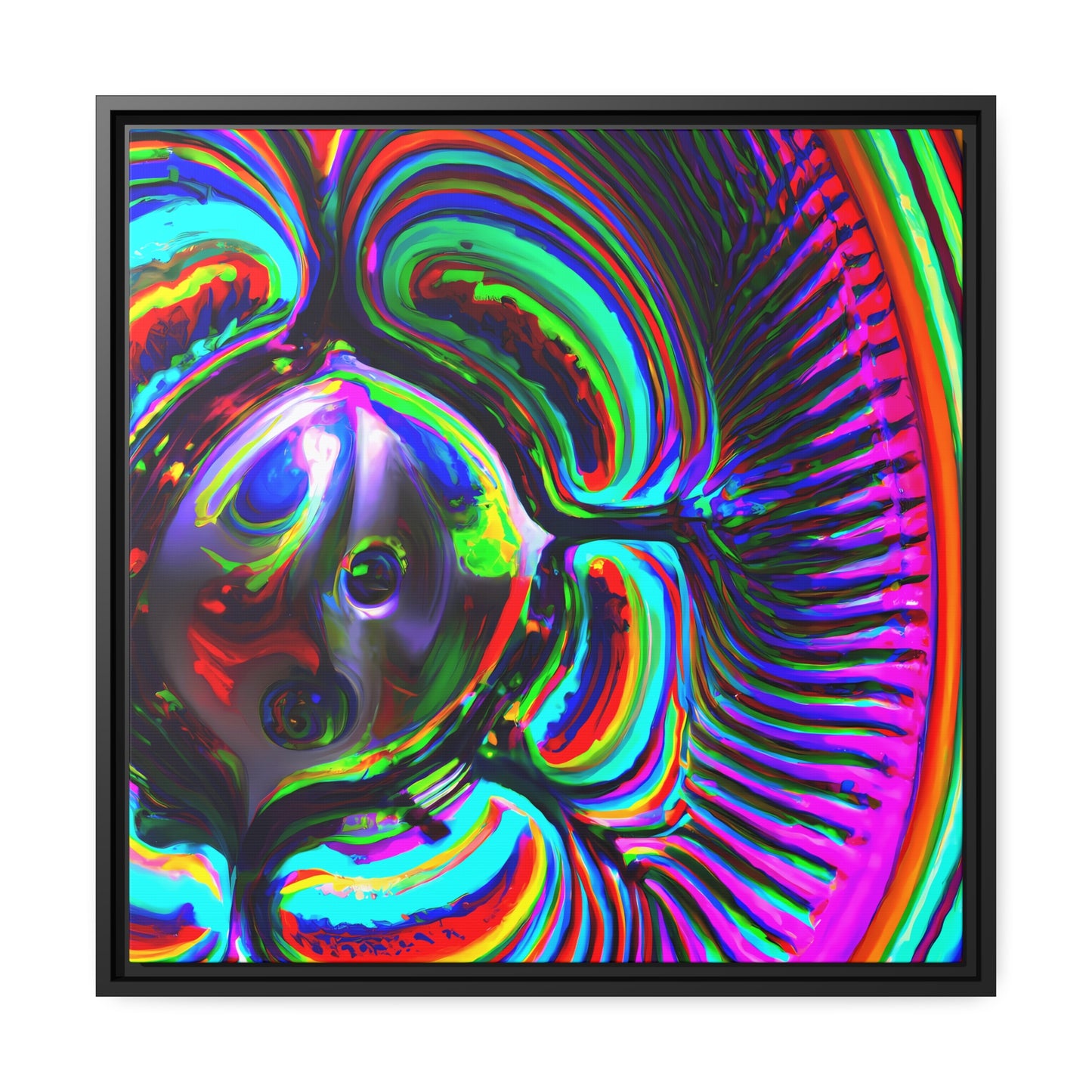 Neon Nexus 6 - on Framed Canvas