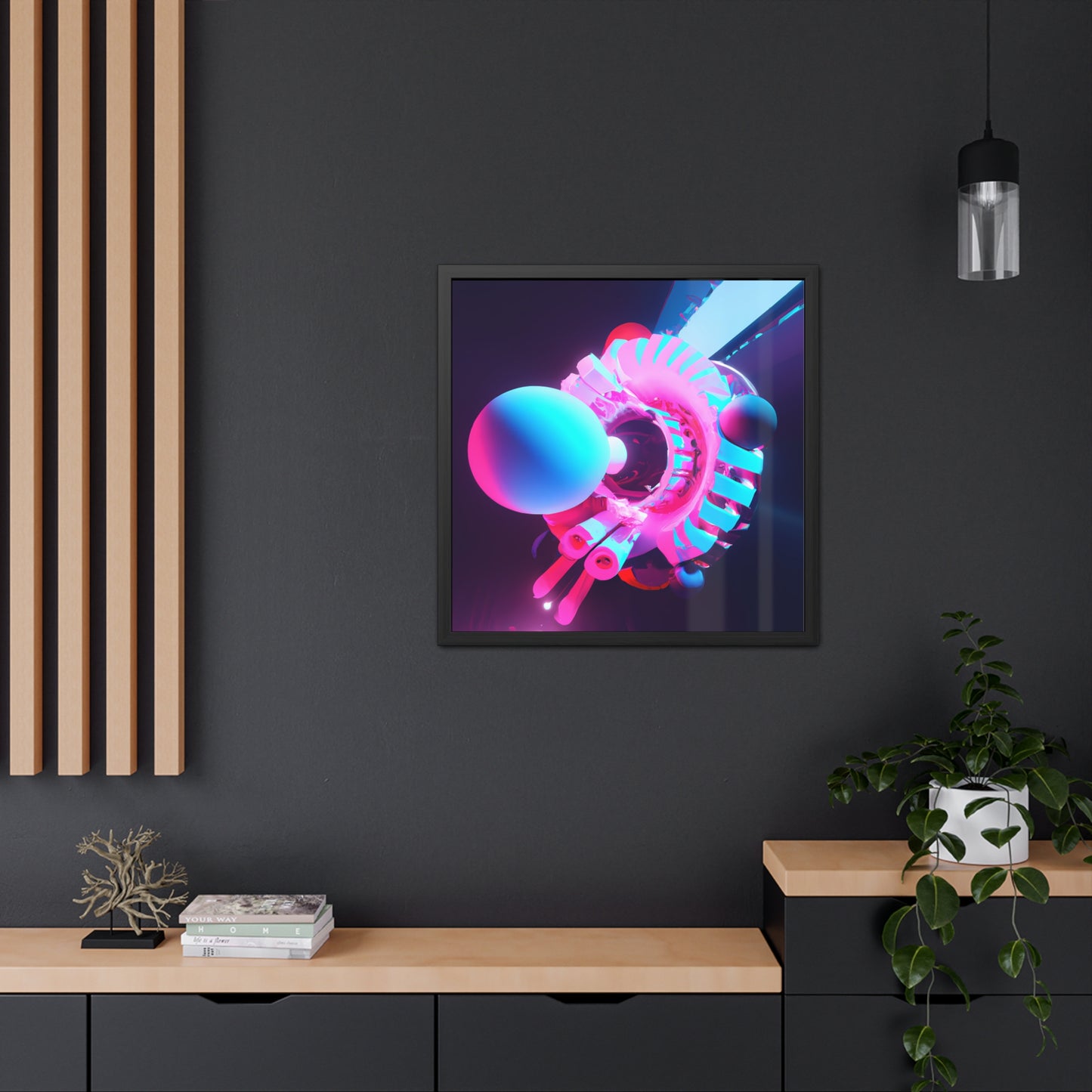 Temporal Flux 5 - on Framed Print