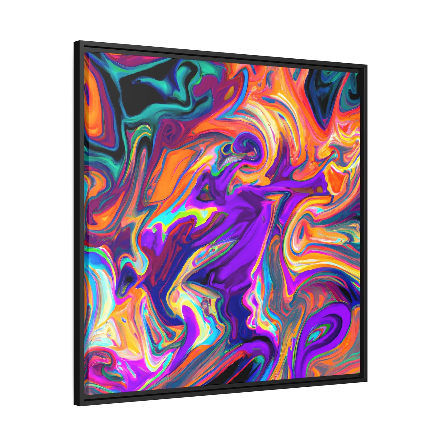 Fabstract 91 - on Framed Canvas