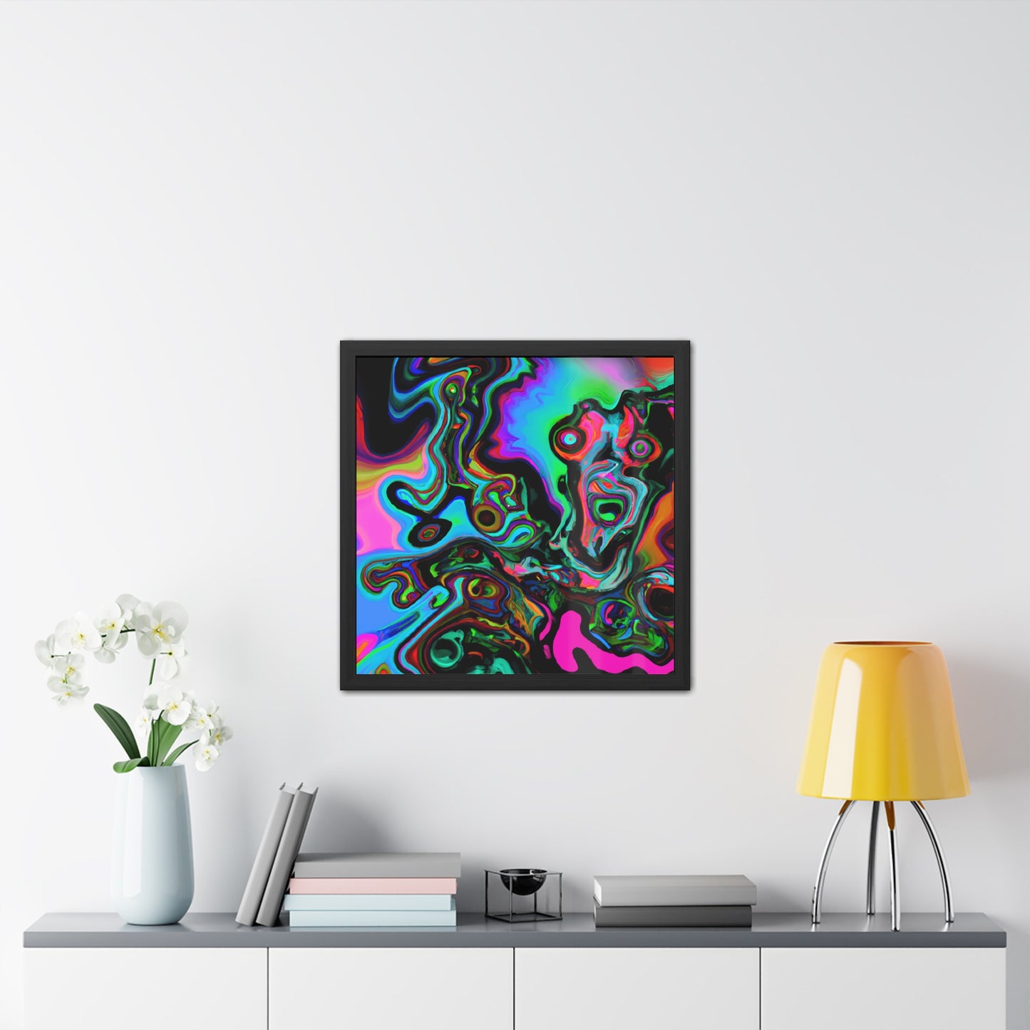 Fabstract 52 - on Framed Print