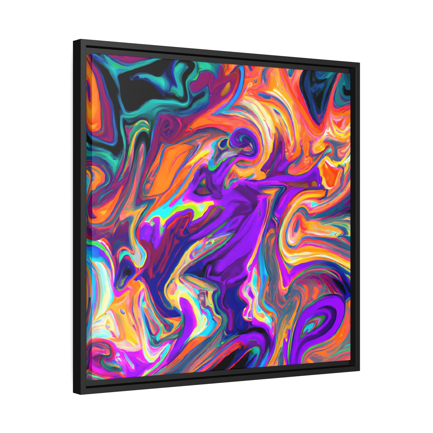 Fabstract 91 - on Framed Canvas