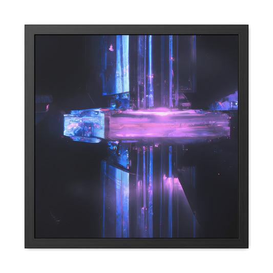 Neon Nexus 16 - on Framed Print