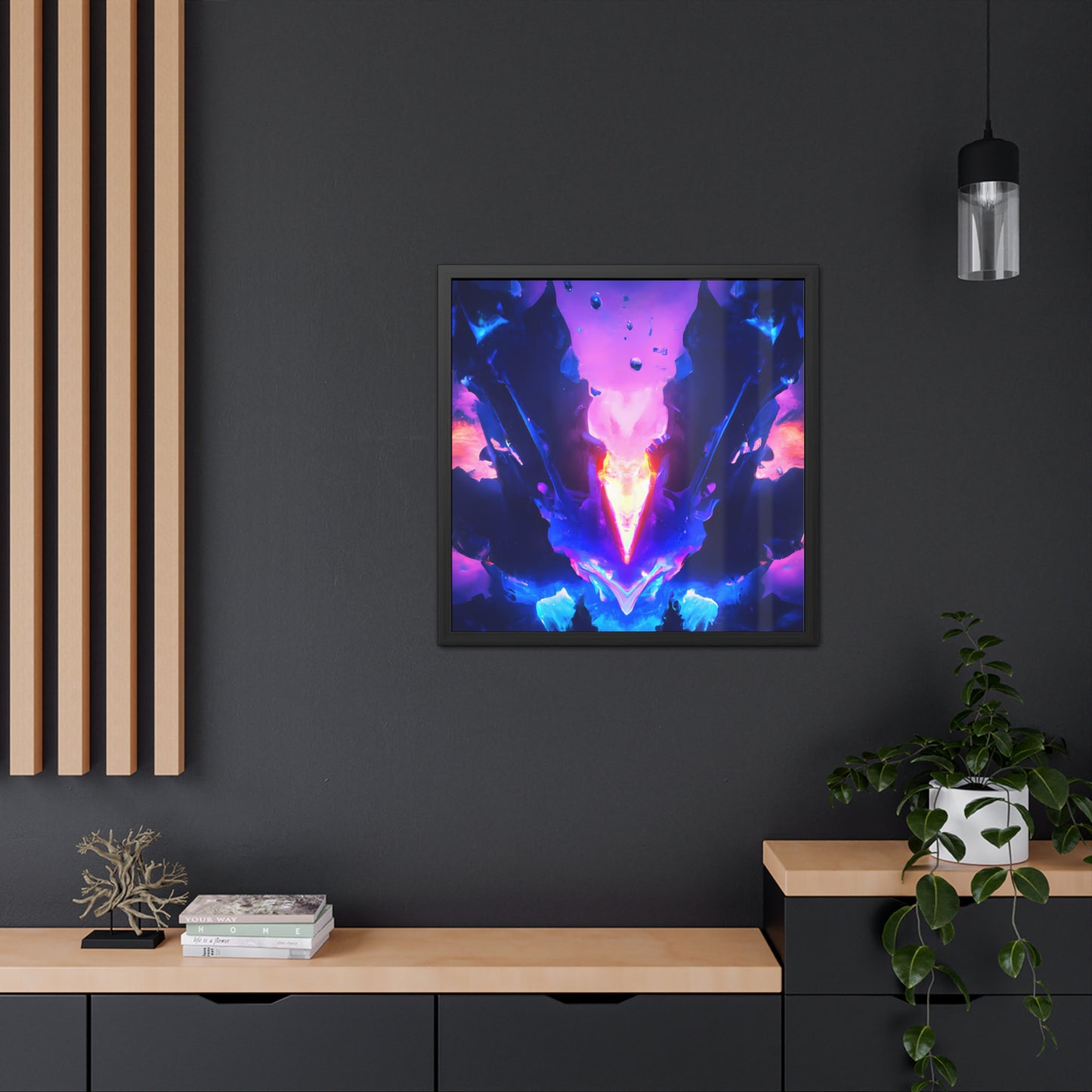 Neon Nexus 11 - on Framed Print