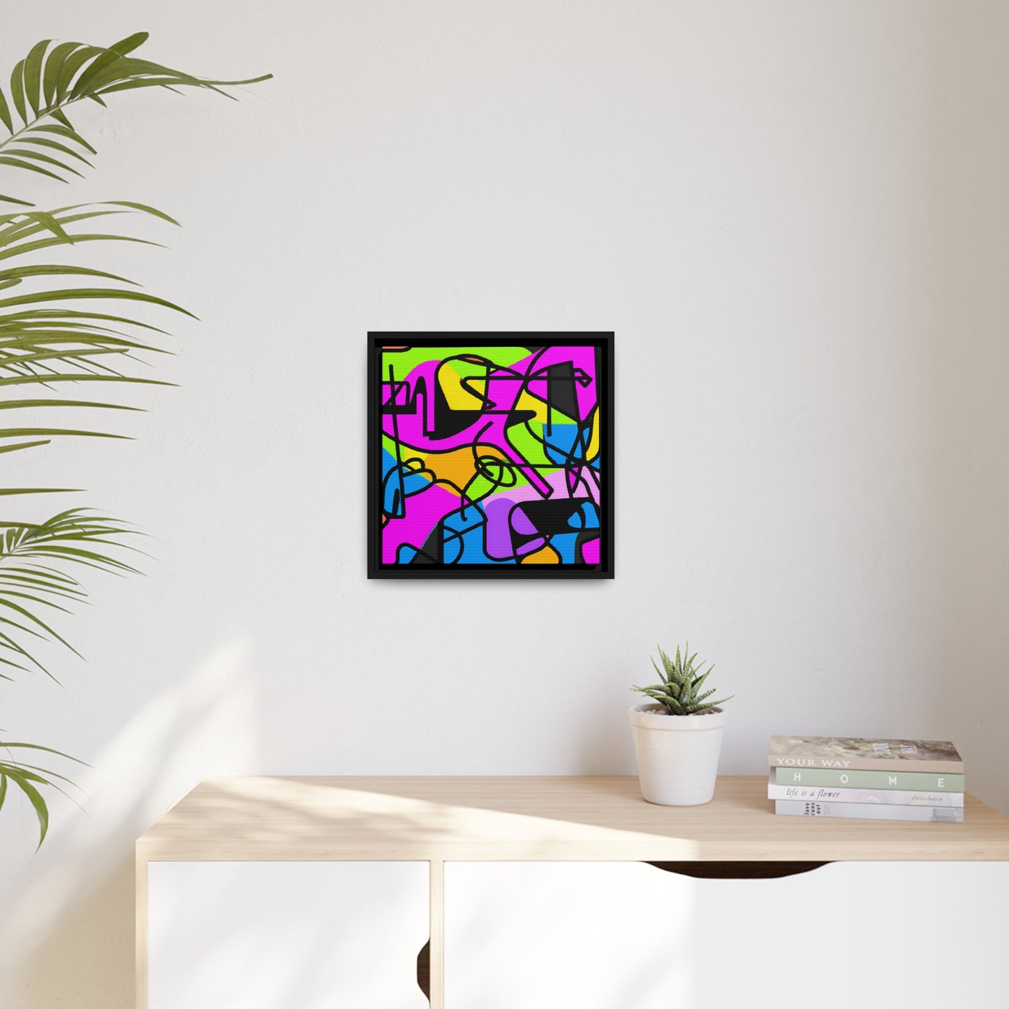 Fabstract 3 - on Framed Canvas