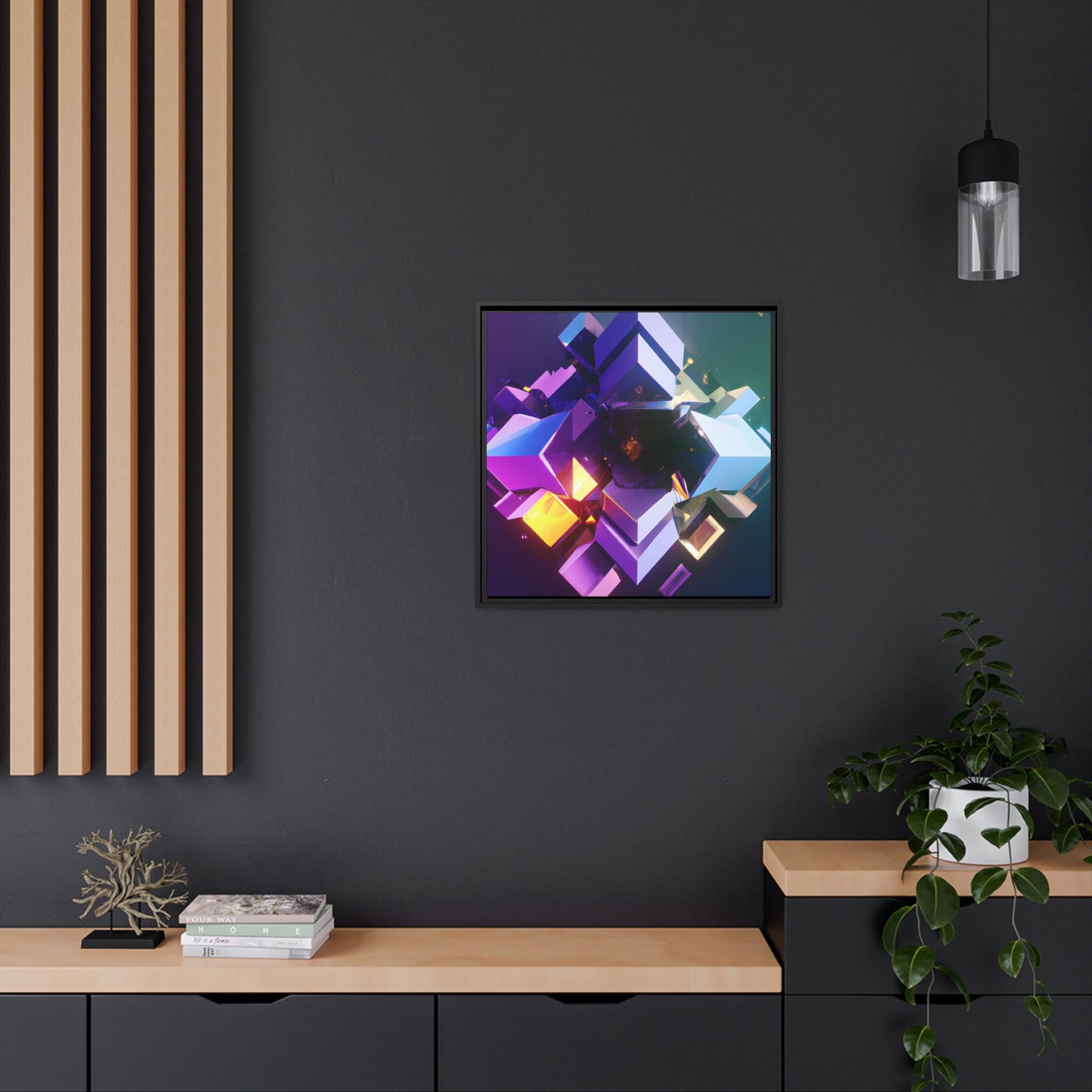 Temporal Flux 14 - on Framed Canvas