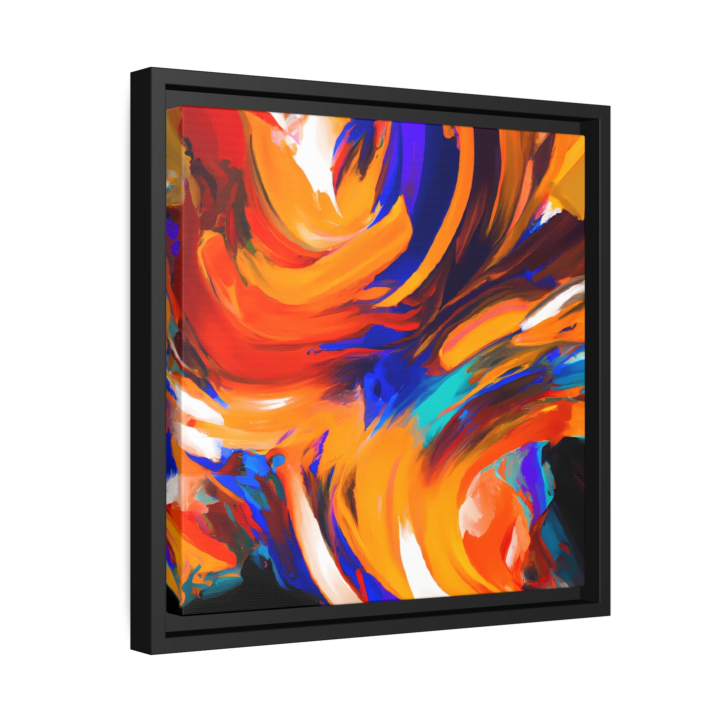 Fabstract 56 - on Framed Canvas