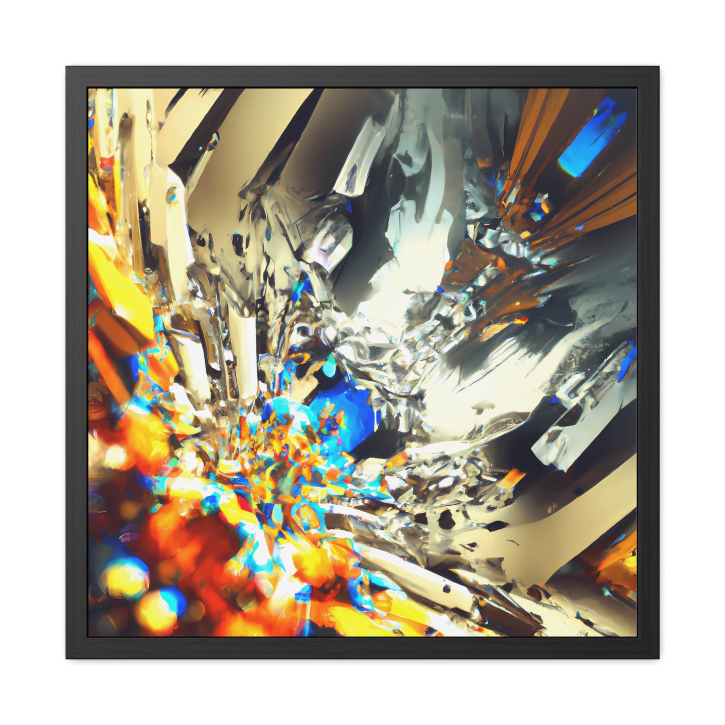 Temporal Flux 9 - on Framed Print