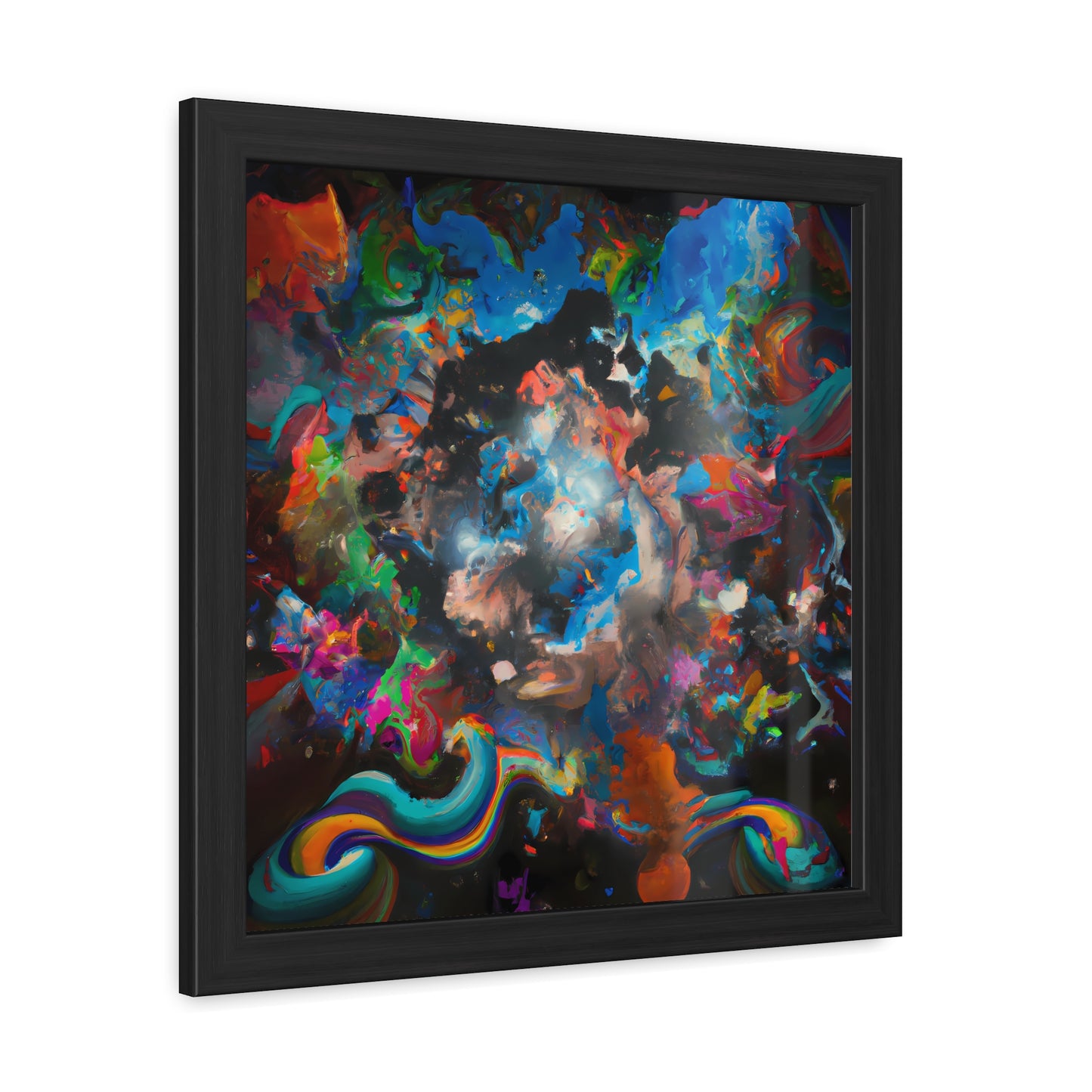 Fabstract 104 - on Framed Print