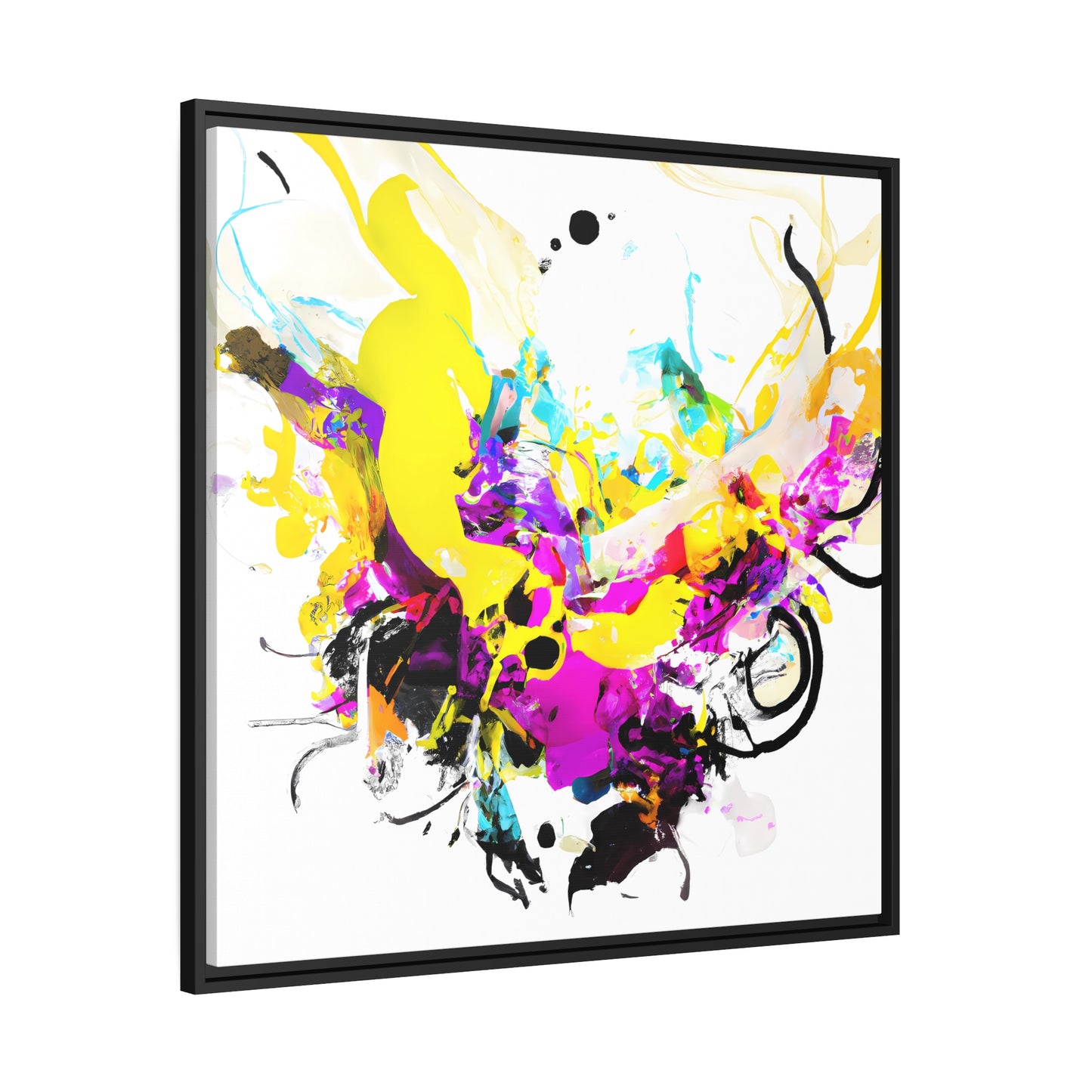 Fabstract 44 - on Framed Canvas