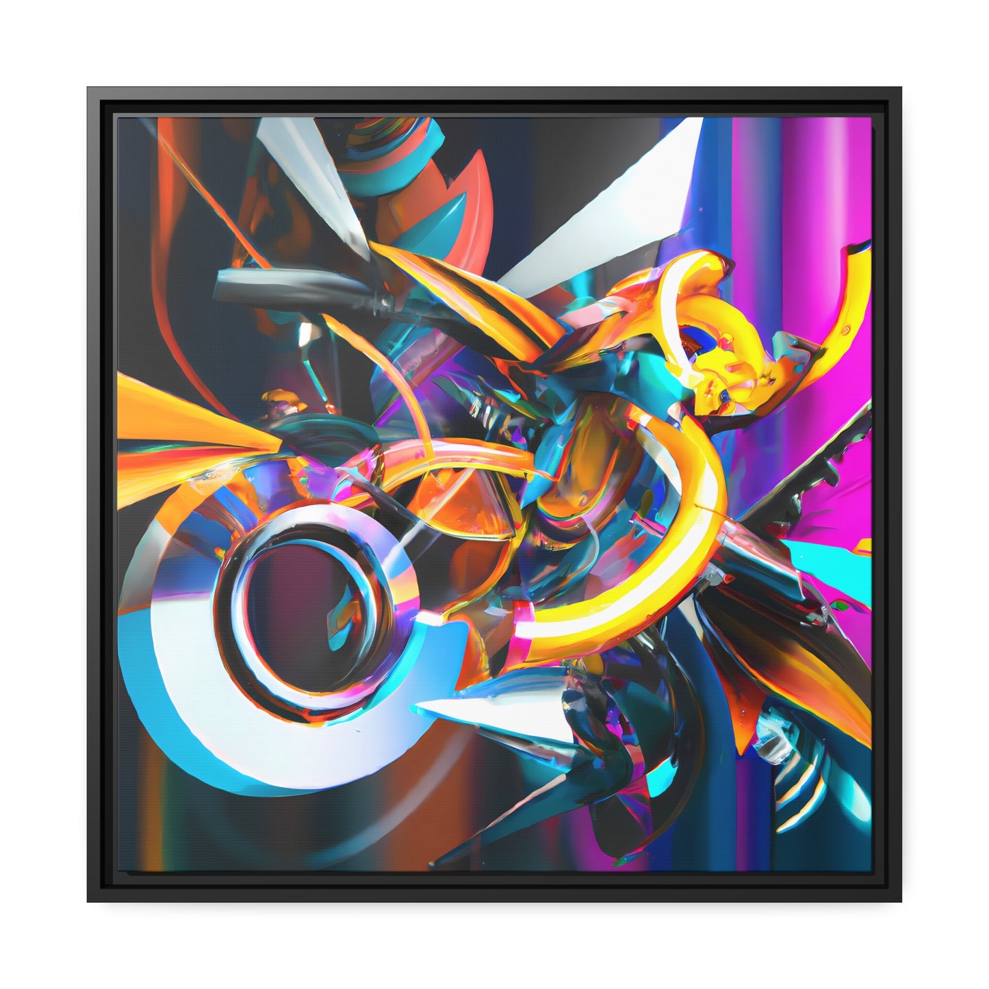 Temporal Flux 20 - on Framed Canvas