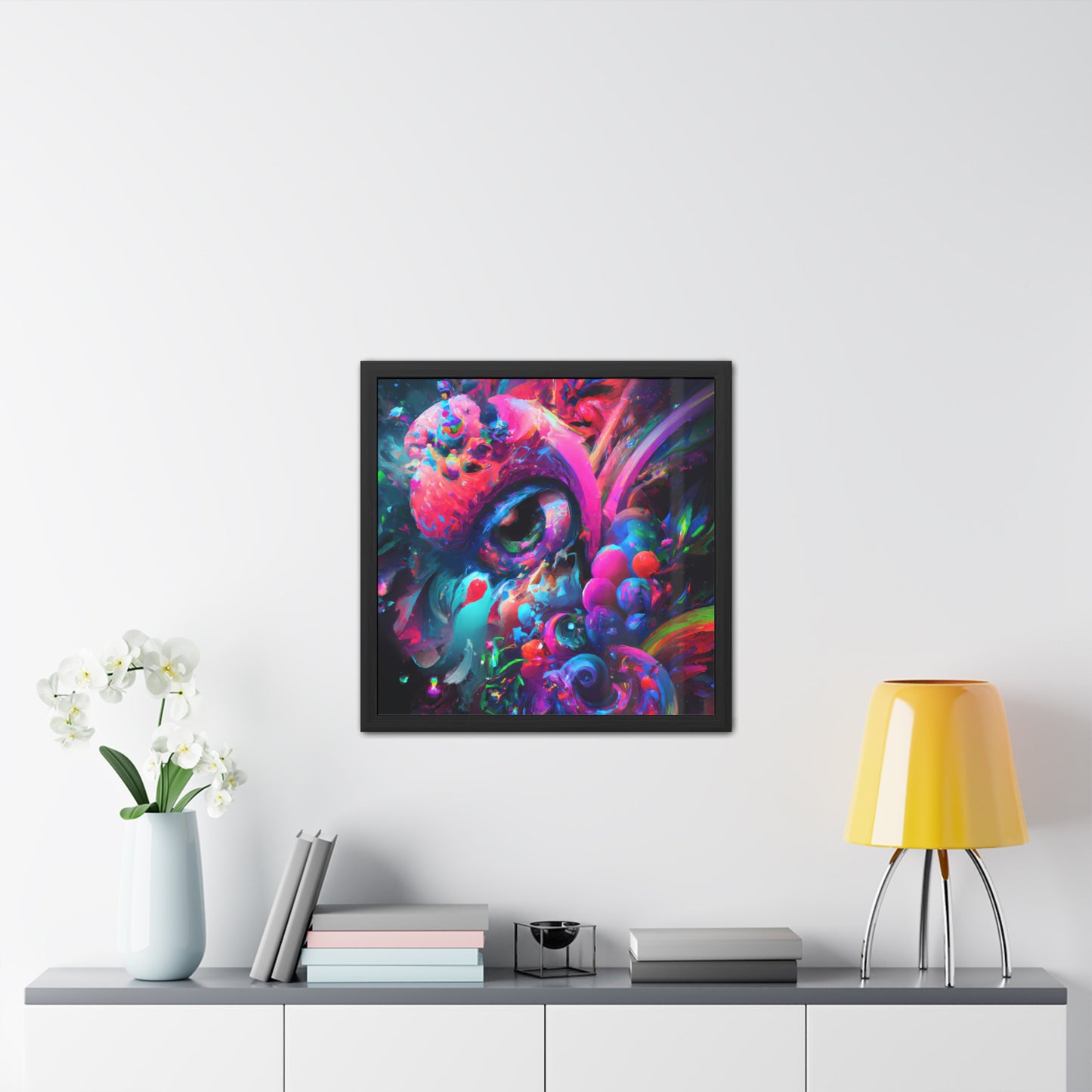 Fabstract 100 - on Framed Print