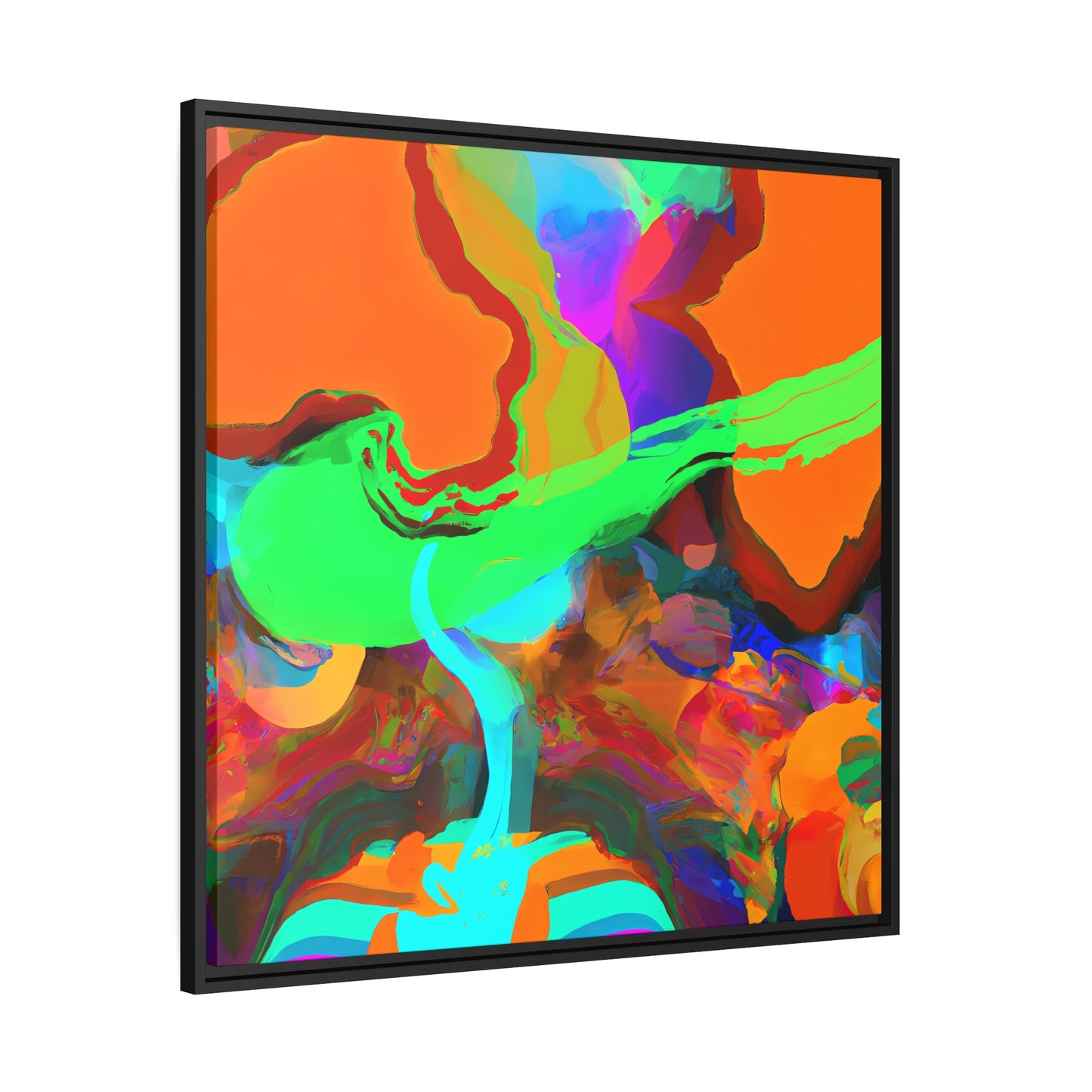 Fabstract 23 - on Framed Canvas