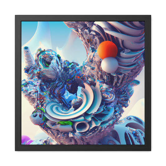 Temporal Flux 15 - on Framed Print