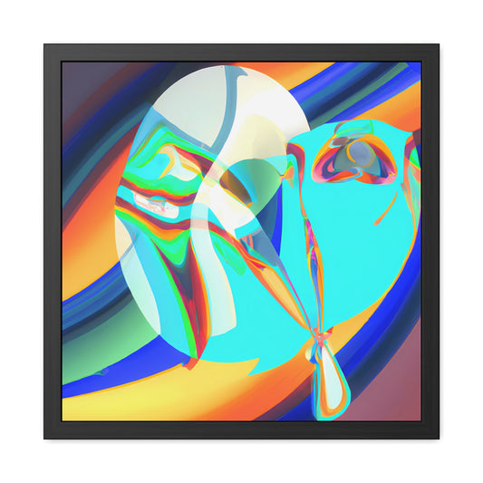 Neon Nexus 9 - on Framed Print