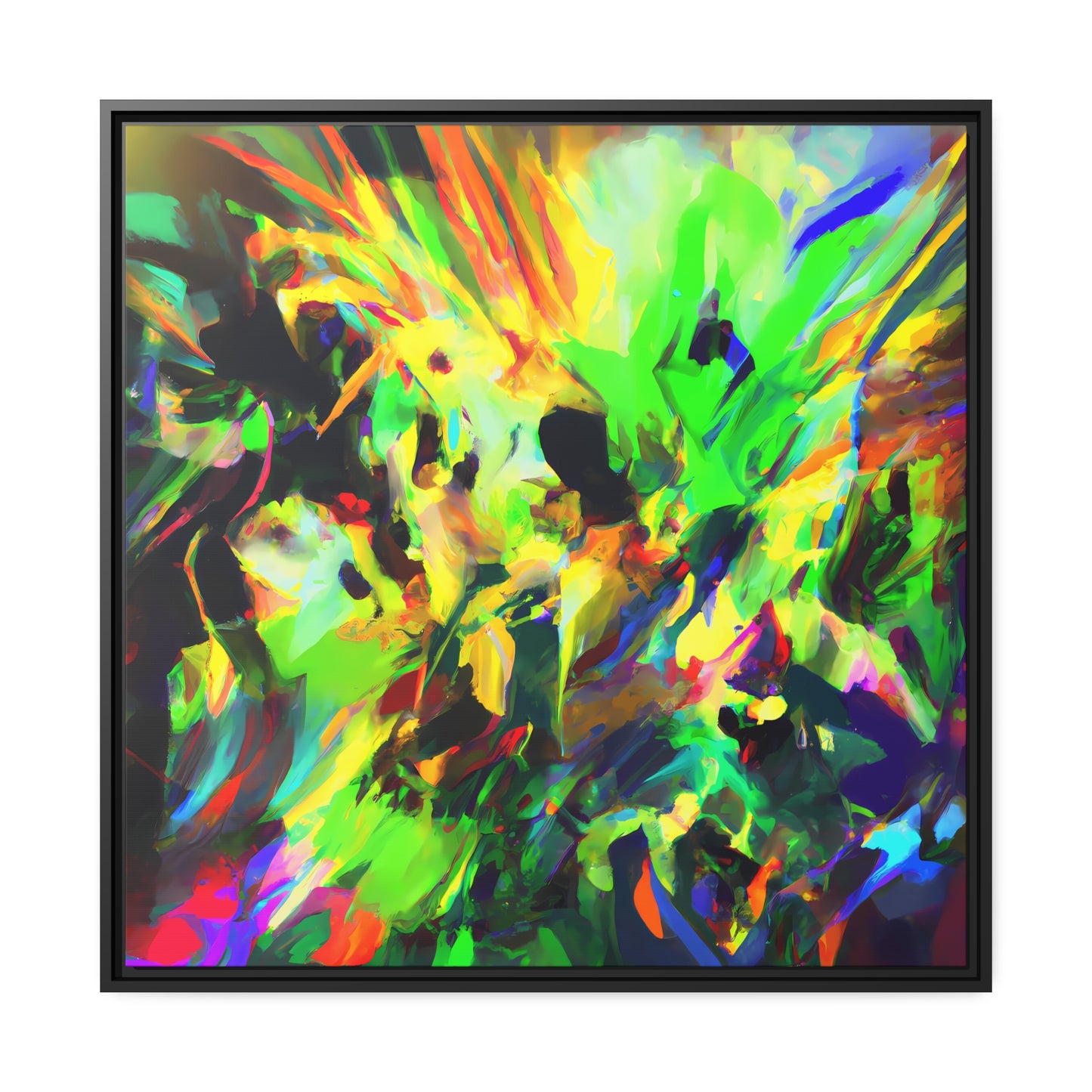 Fabstract 85 - on Framed Canvas