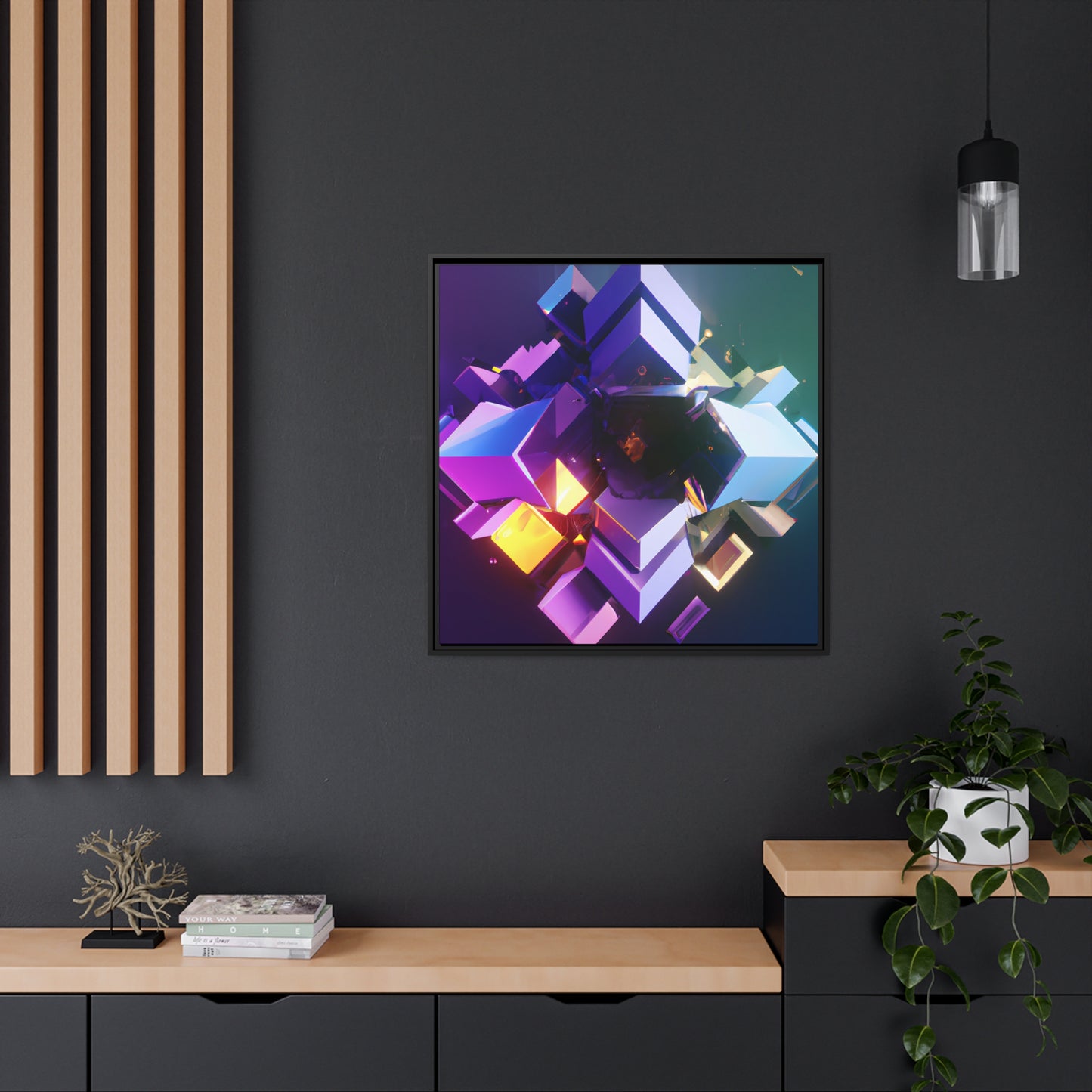 Temporal Flux 14 - on Framed Canvas