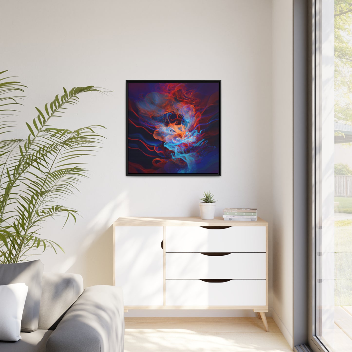 Quantum Euphoria 10 - on Framed Canvas