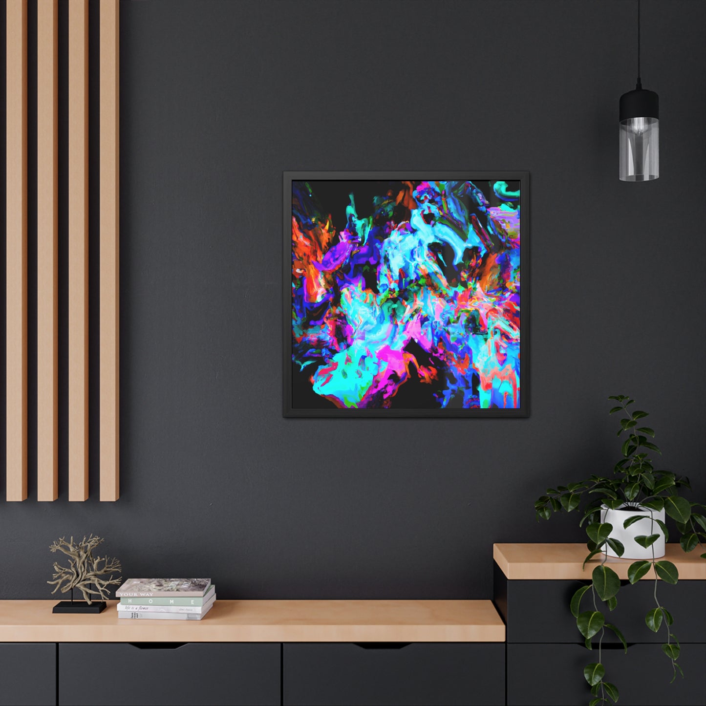 Fabstract 58 - on Framed Print