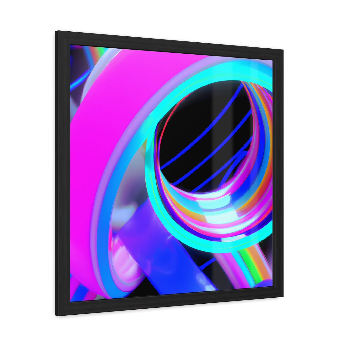 Neon Nexus 13 - on Framed Print