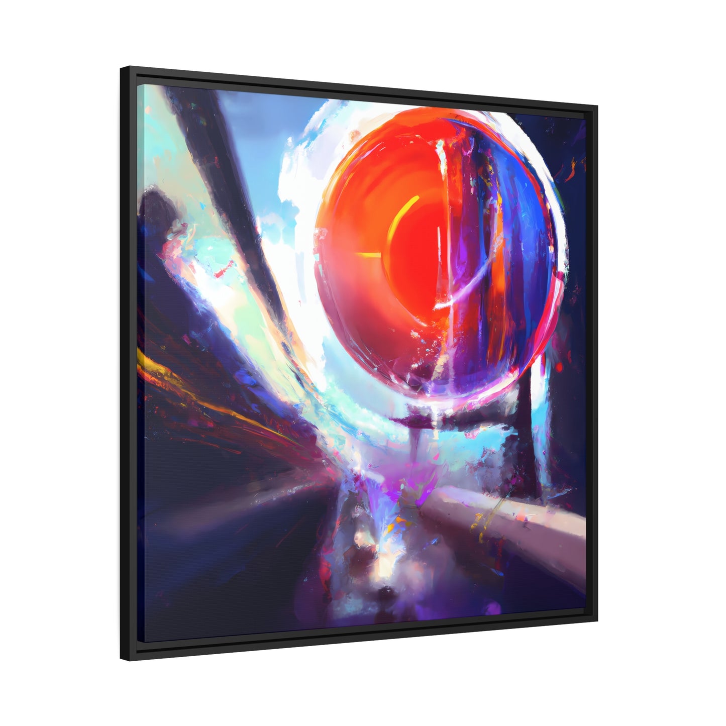 Fabstract 1 - on Framed Canvas