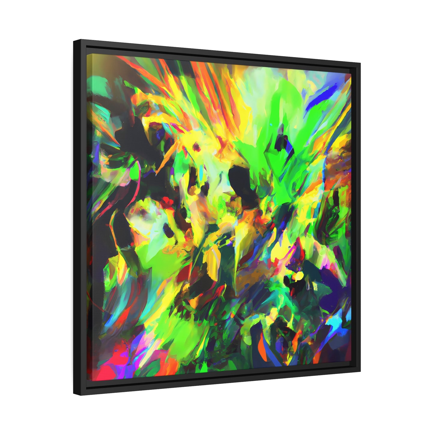 Fabstract 85 - on Framed Canvas