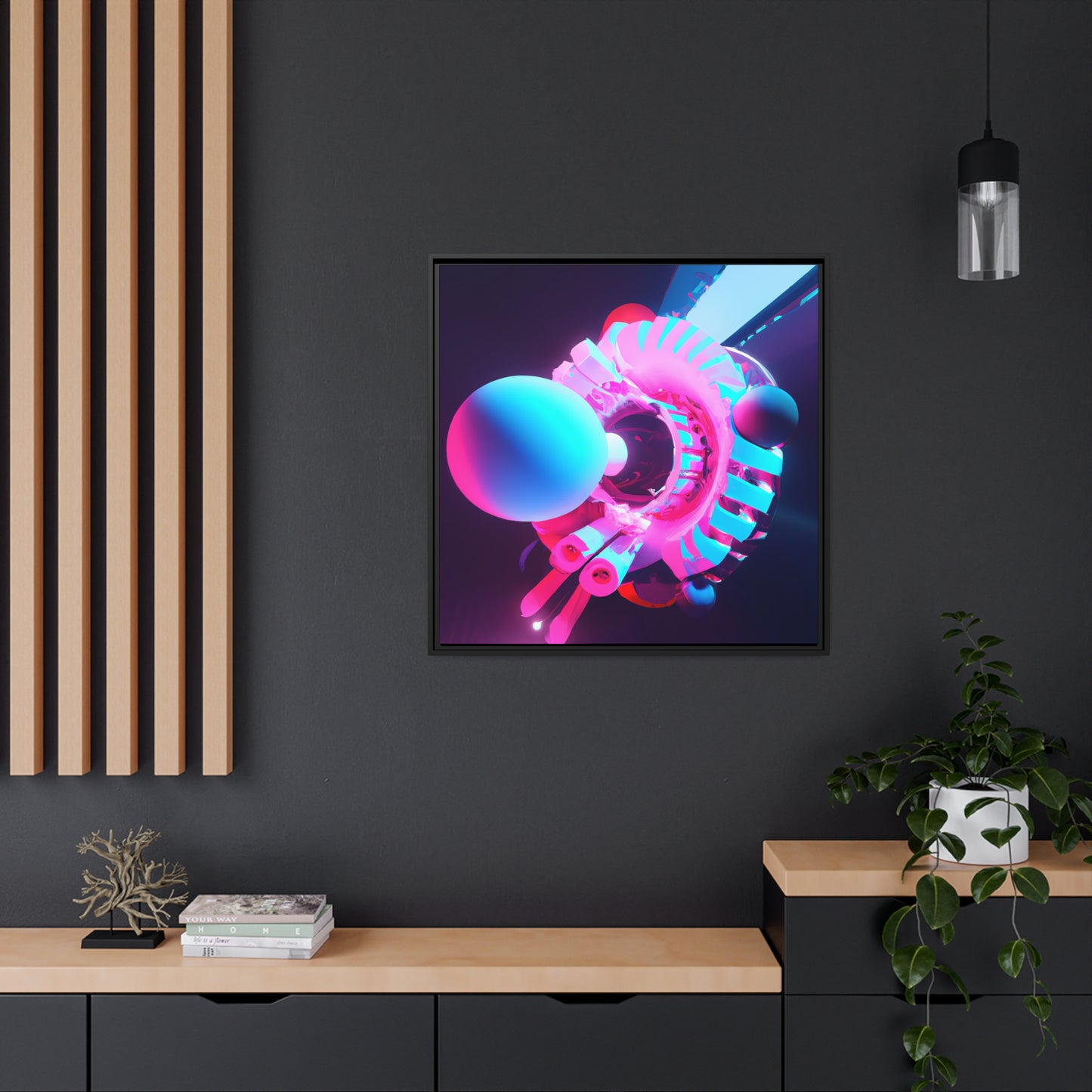 Temporal Flux 9 - on Framed Canvas