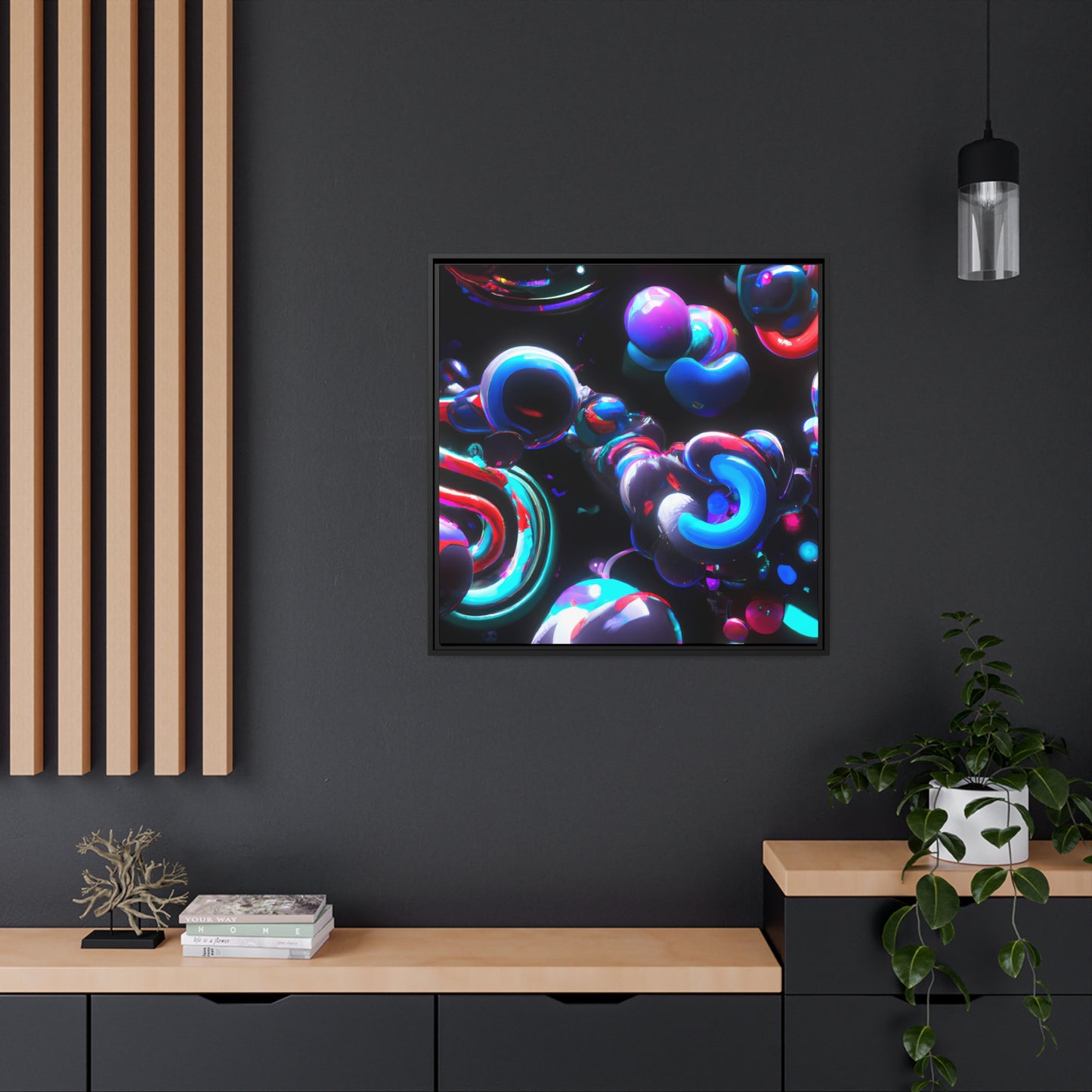 Temporal Flux 19 - on Framed Canvas