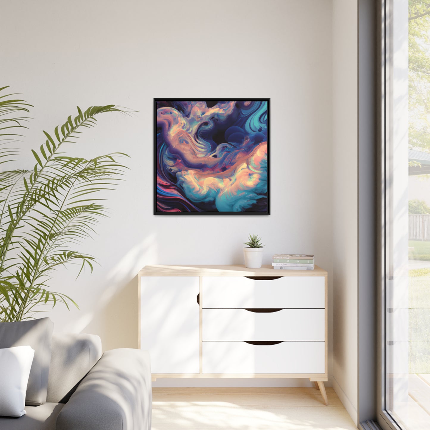 Quantum Euphoria 9 - on Framed Canvas