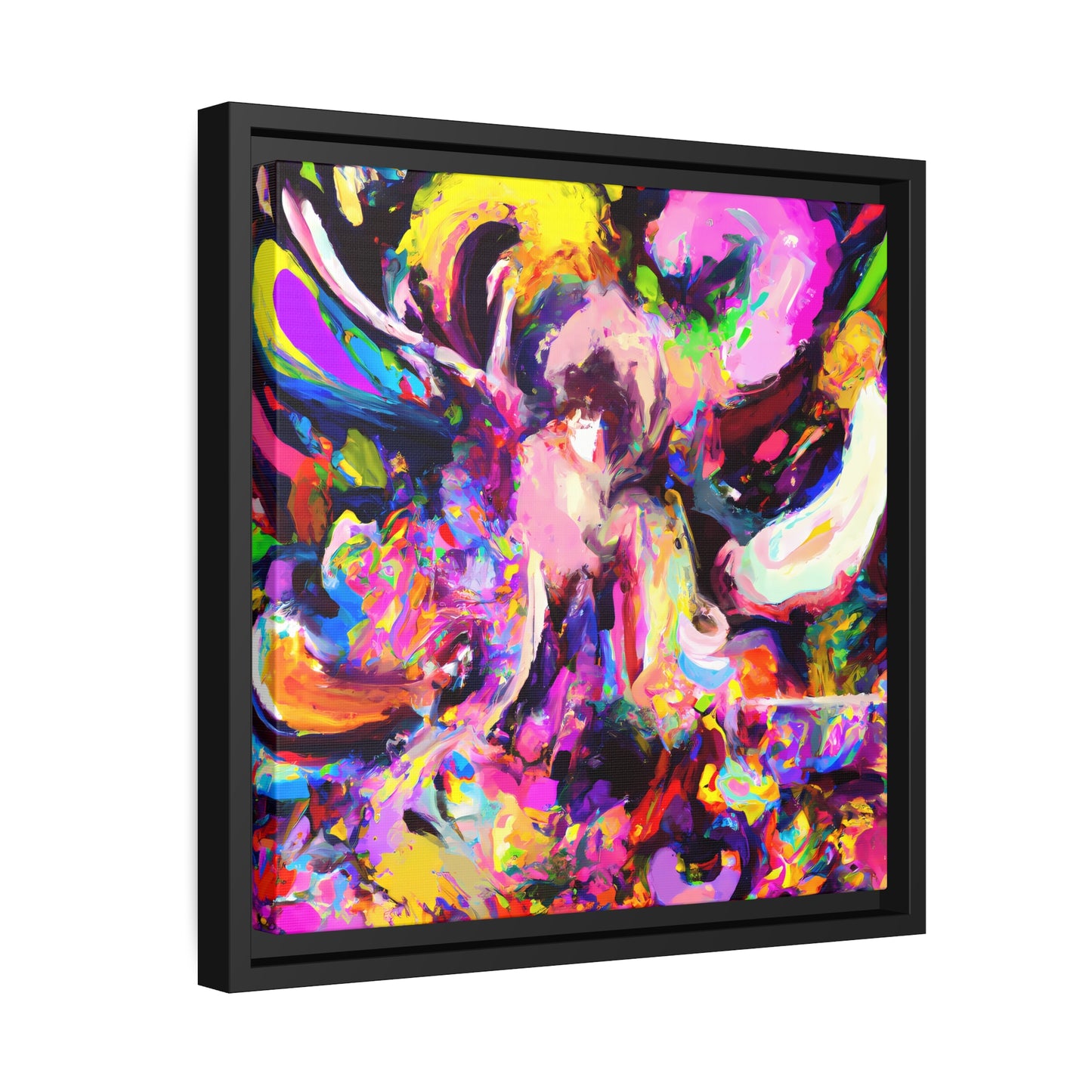 Fabstract 98 - on Framed Canvas