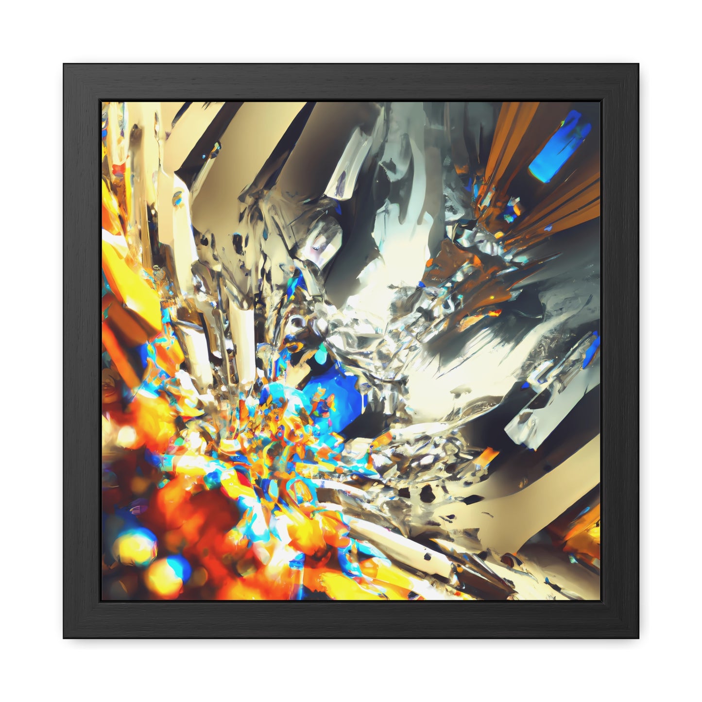 Temporal Flux 9 - on Framed Print