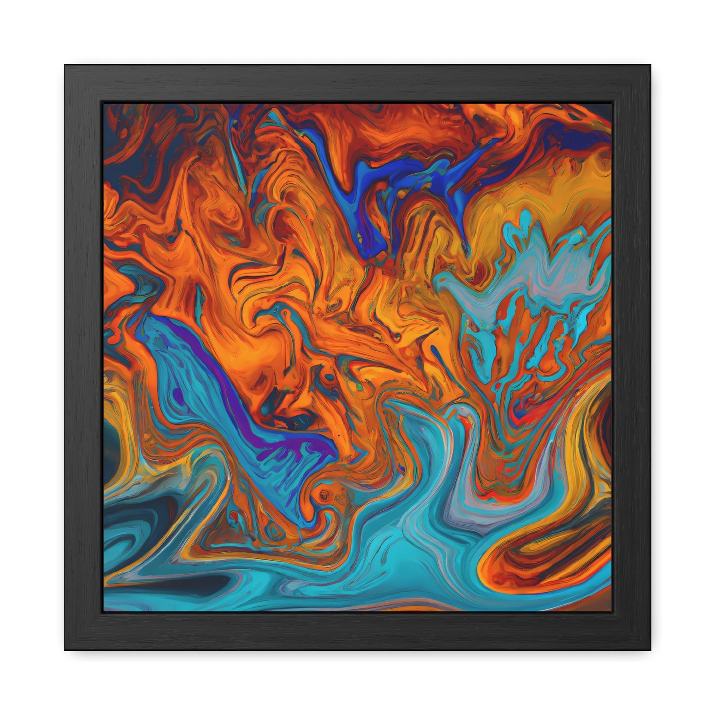 Fabstract 111 - on Framed Print