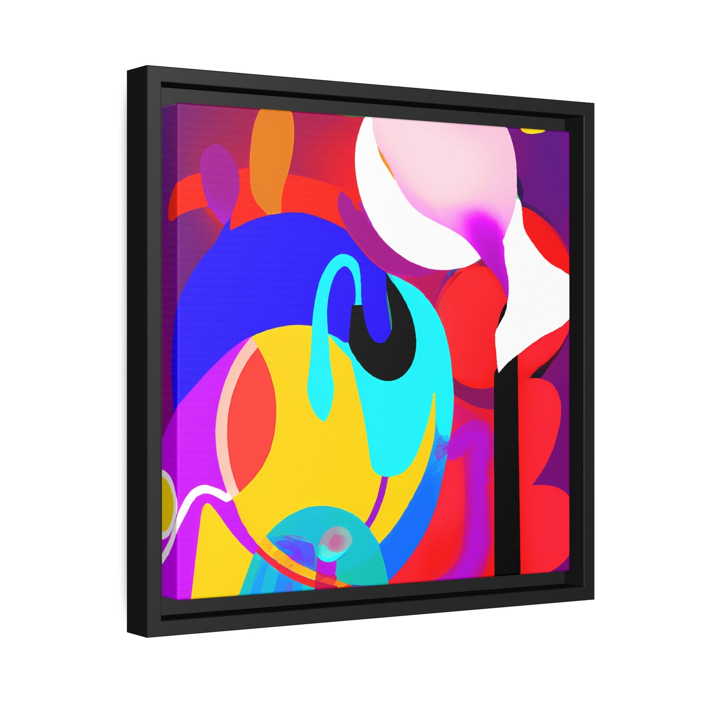 Fabstract 9 - on Framed Canvas