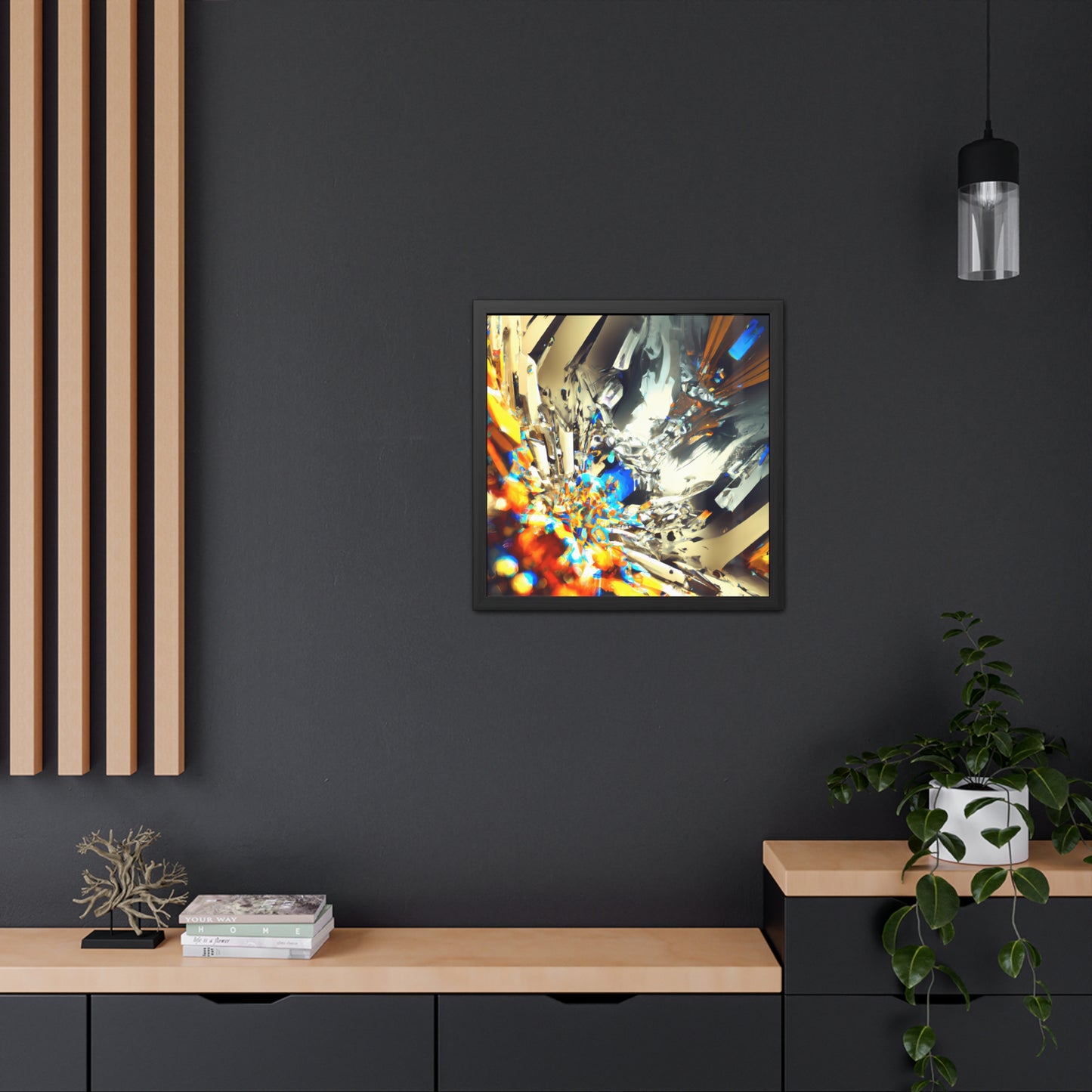 Temporal Flux 9 - on Framed Print