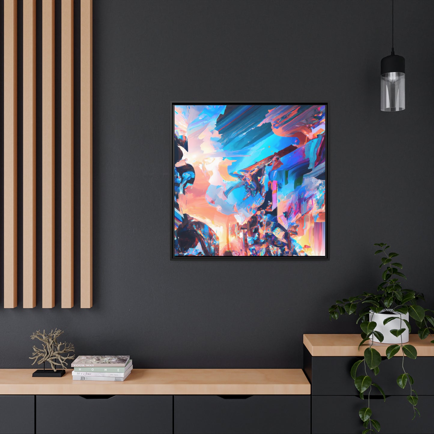 Temporal Flux 1 - on Framed Canvas