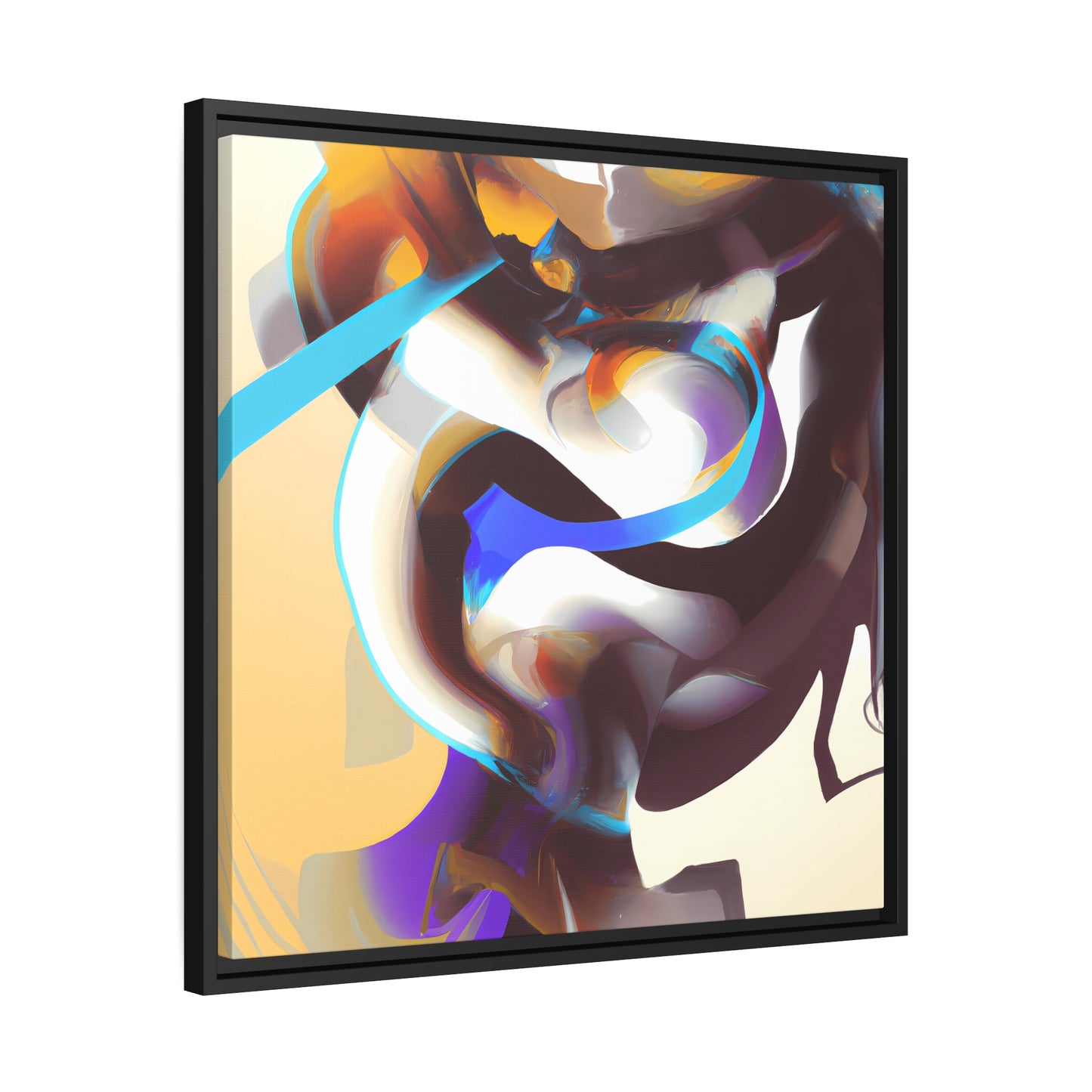 Fabstract 43 - on Framed Canvas