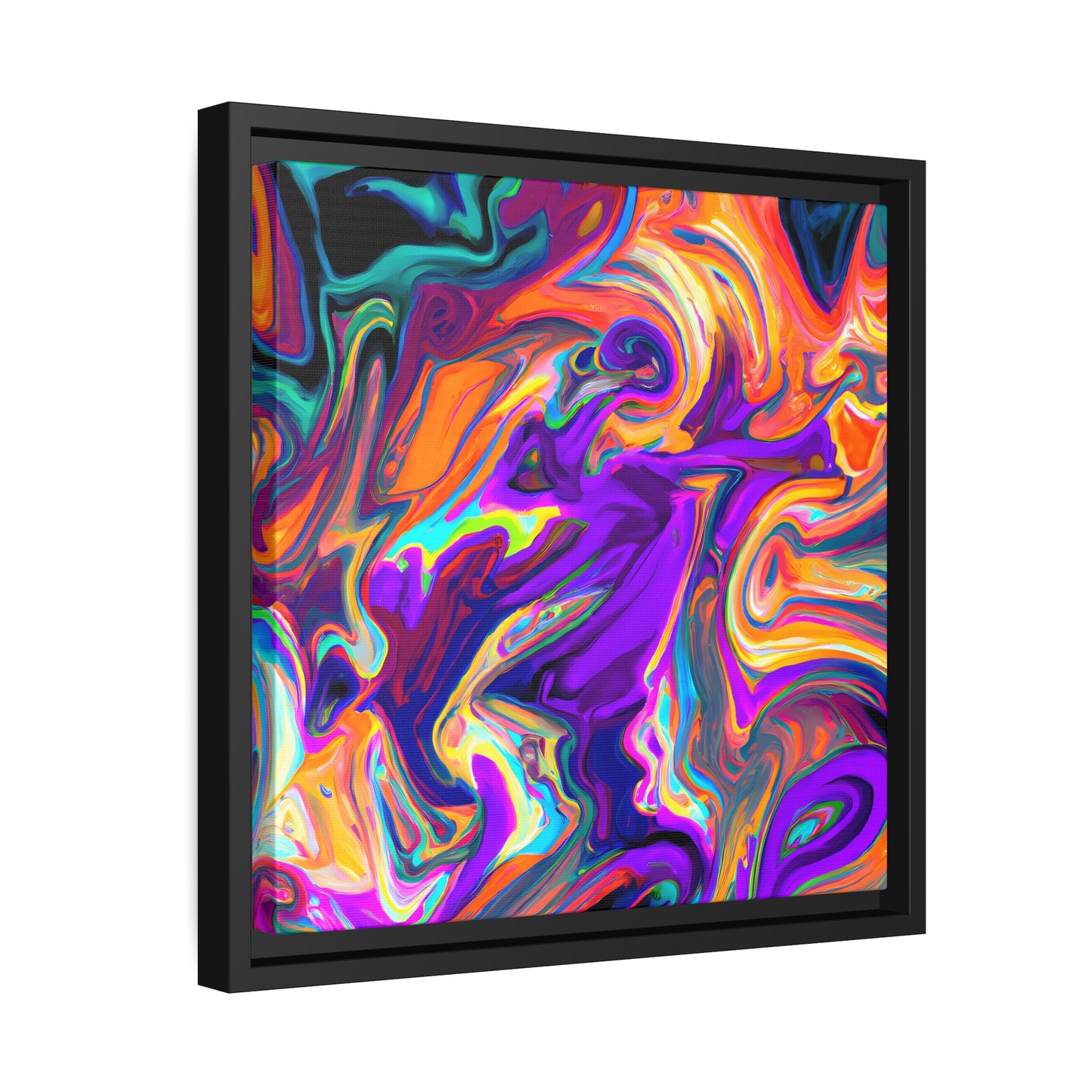 Fabstract 91 - on Framed Canvas