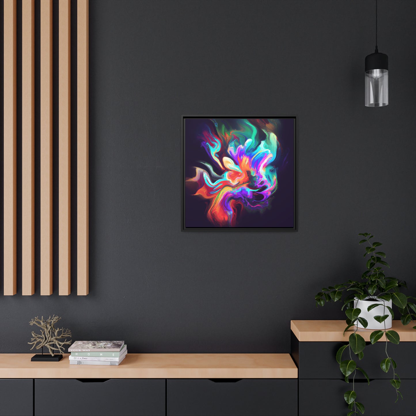 Quantum Euphoria 1 - on Framed Canvas