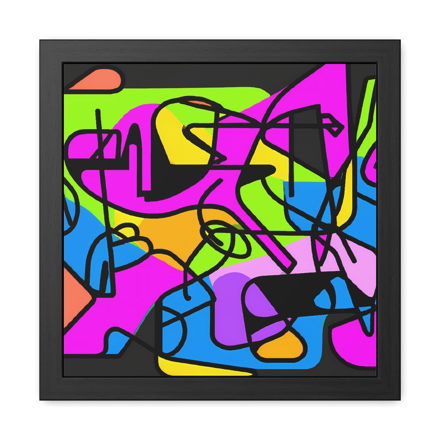 Fabstract 3 - on Framed Print