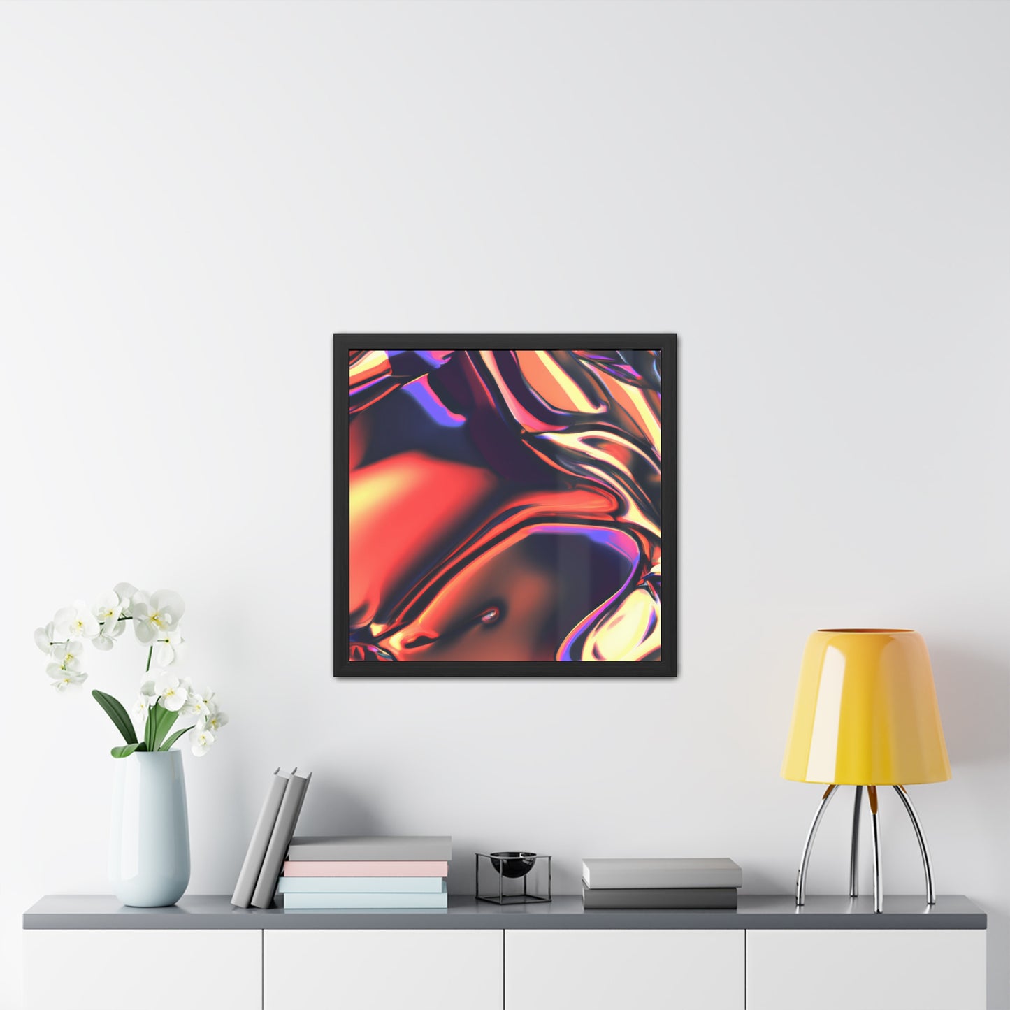 Neon Nexus 15 - on Framed Print