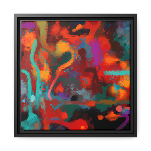 Fabstract 80 - on Framed Canvas