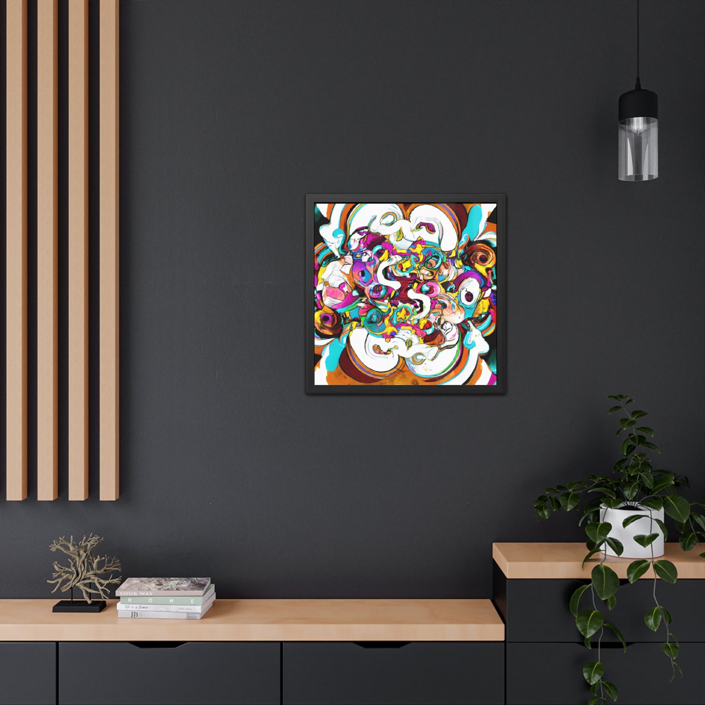 Fabstract 72 - on Framed Print