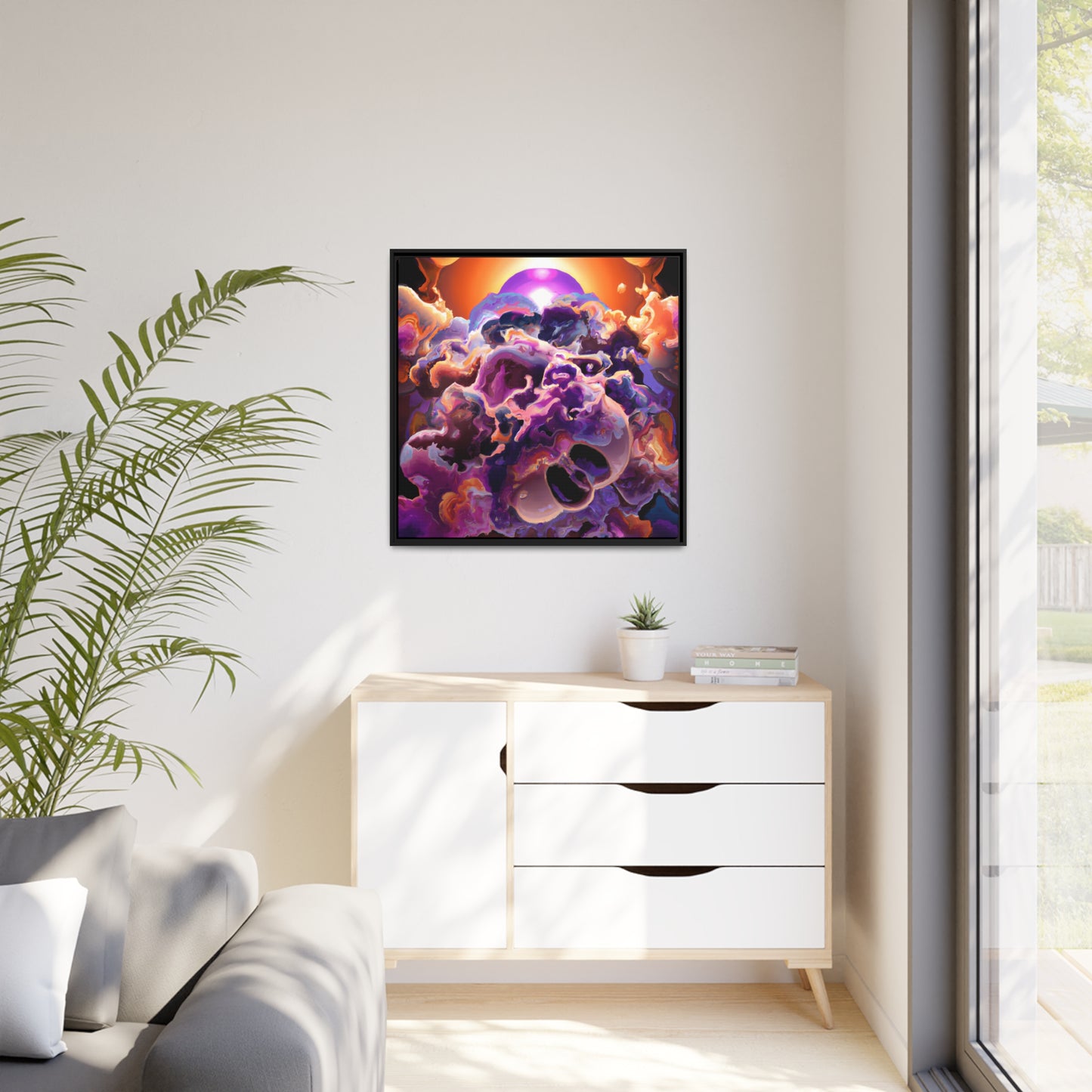 Temporal Flux 5 - on Framed Canvas