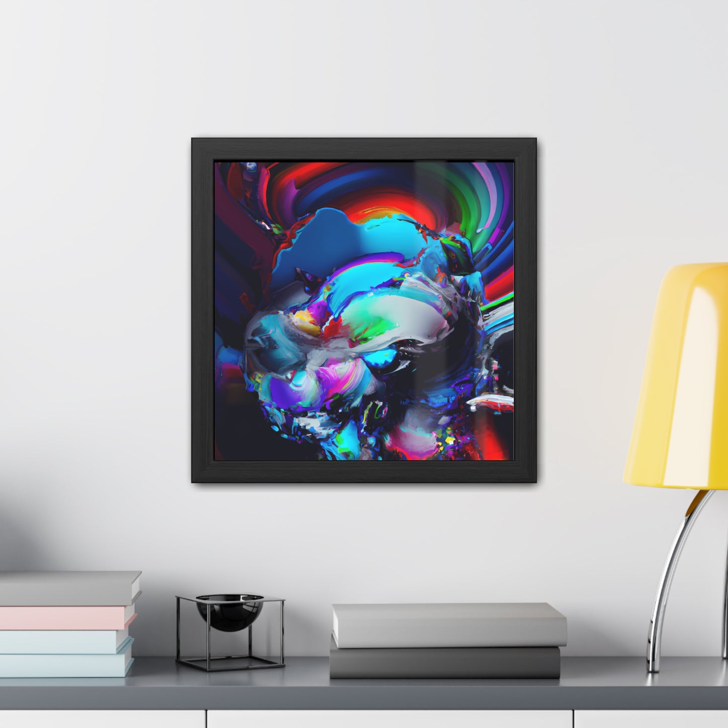 Neon Nexus 4 - on Framed Print