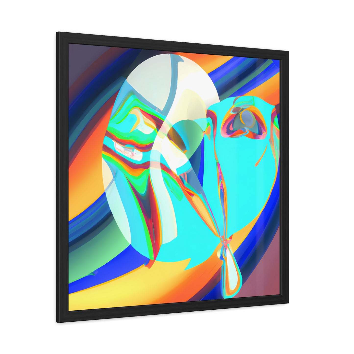 Neon Nexus 9 - on Framed Print