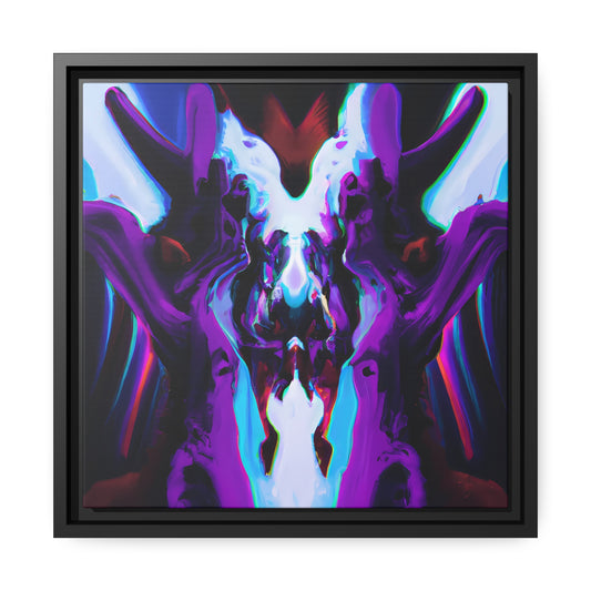 Fabstract 73 - on Framed Canvas