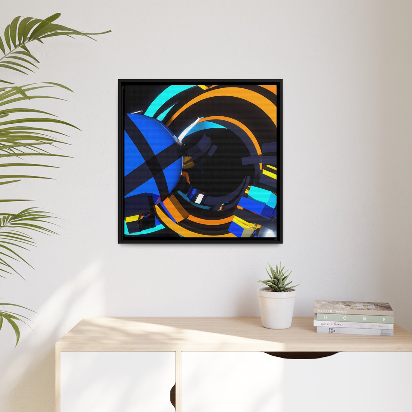 Temporal Flux 11 - on Framed Canvas