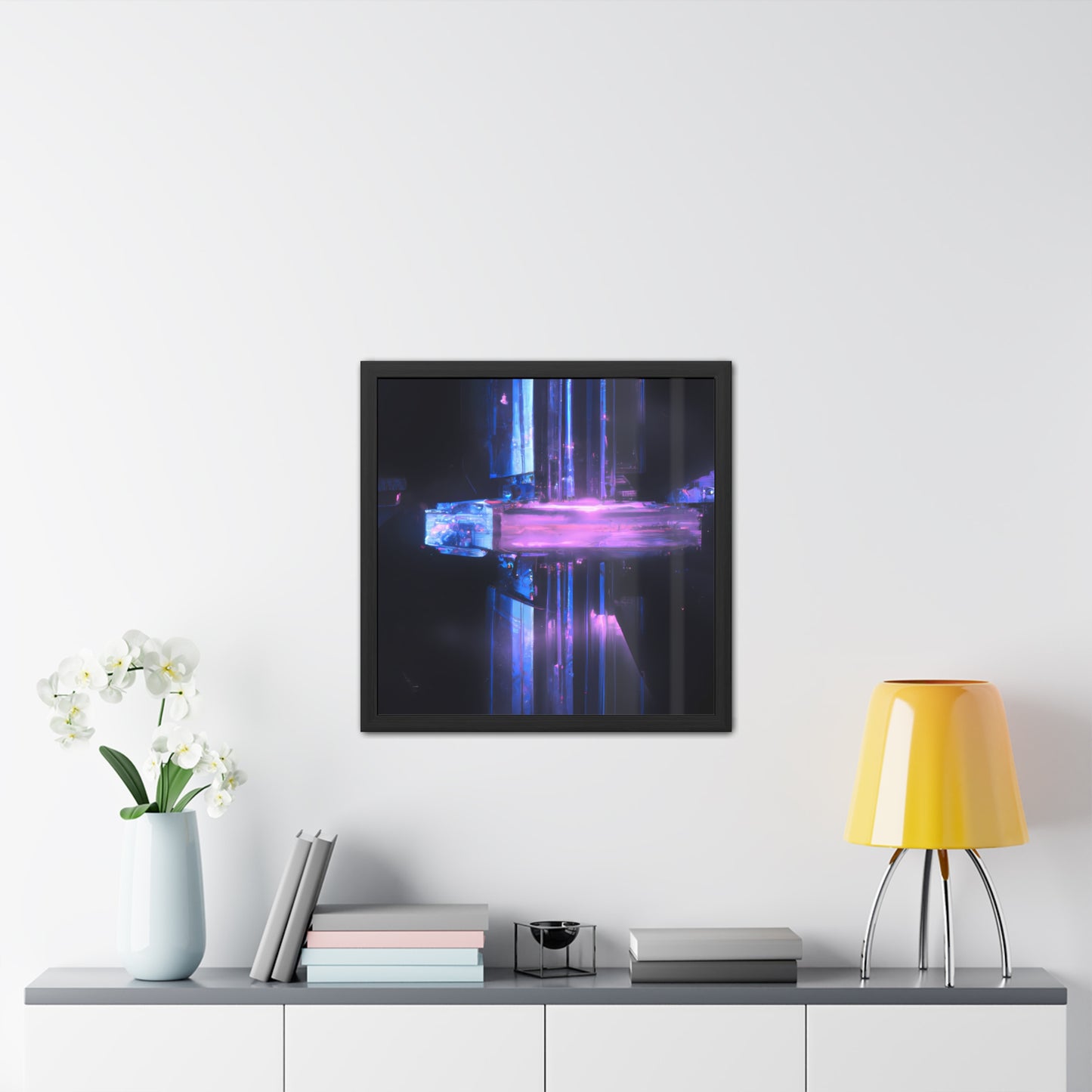 Neon Nexus 16 - on Framed Print